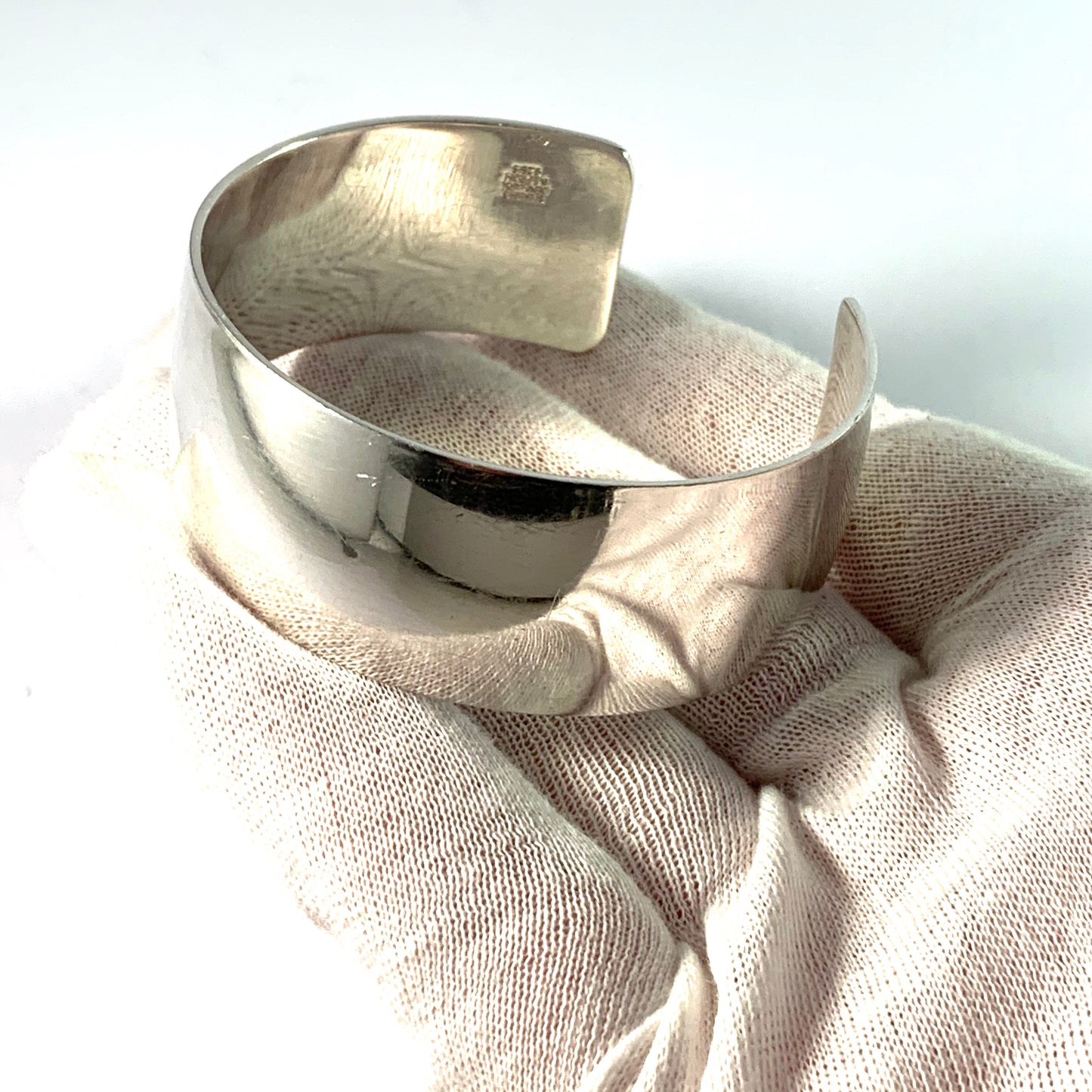 Niels Erik From, Denmark 1960s Sterling Silver Cuff Bracelet.