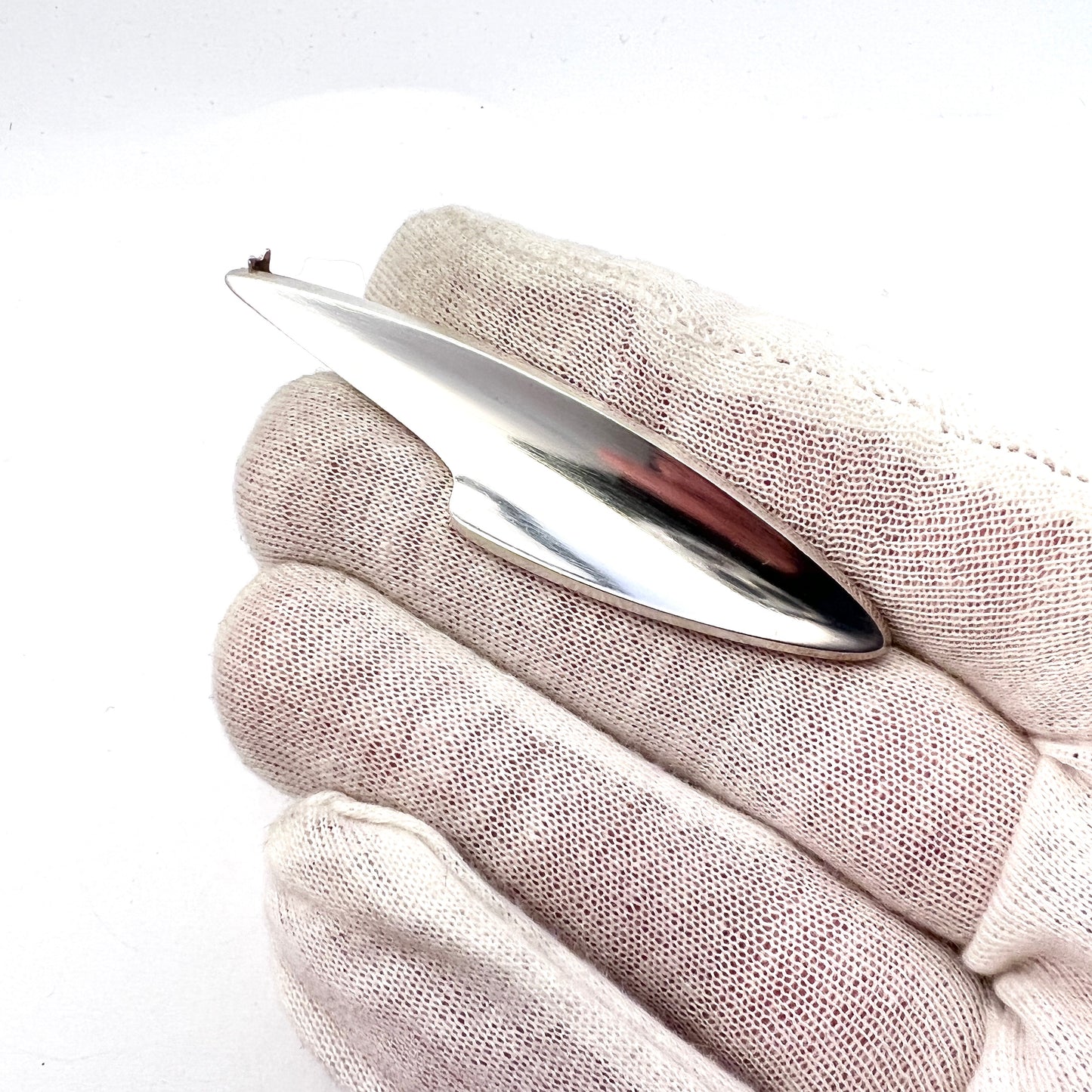 Bent Knudsen, Denmark 1960s Design no 2 Sterling Silver Brooch