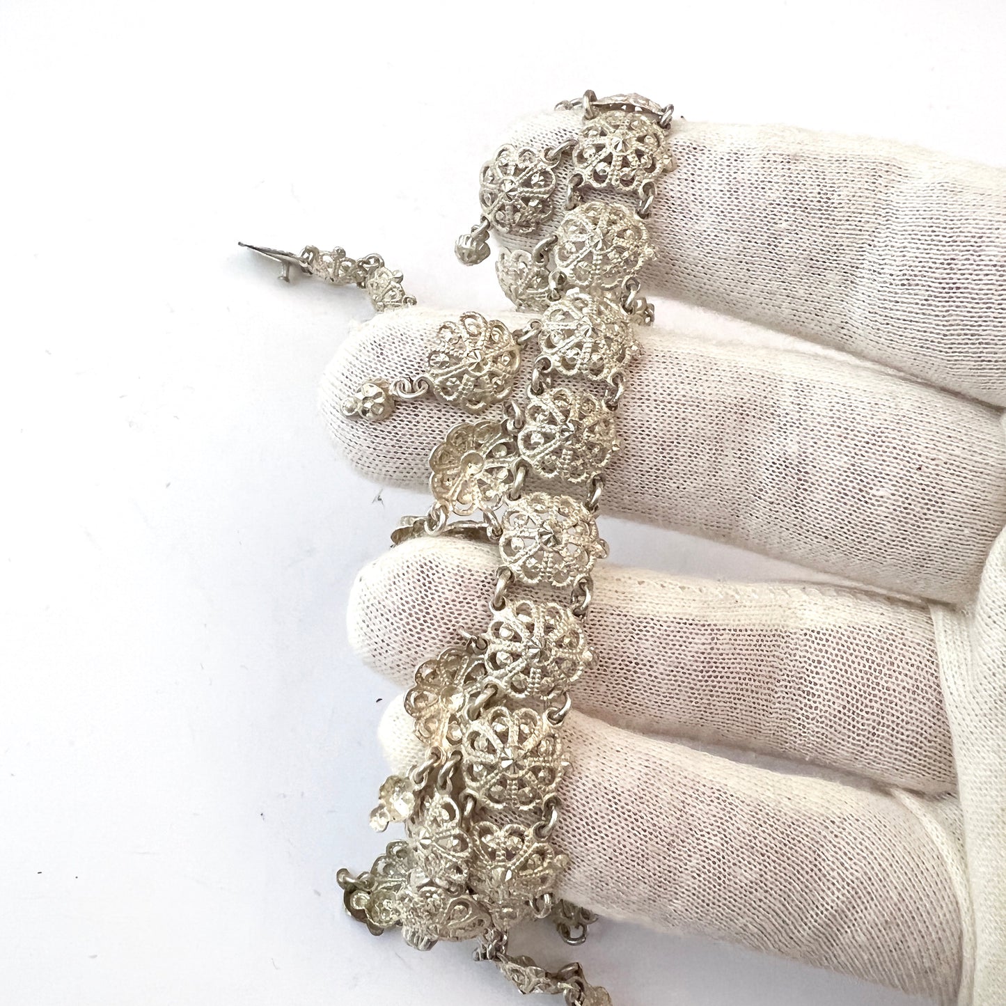 Sweden early 1900s. 830 Silver Necklace.