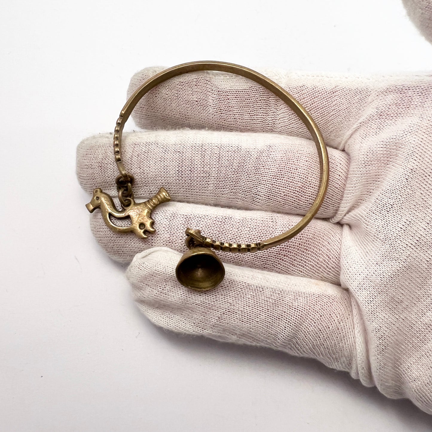 Kalevala Koru, Finland. Vintage 1970s Bronze Charm Bracelet.