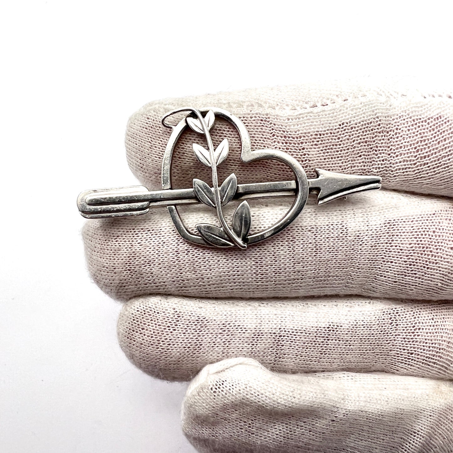 Georg Jensen 1933-44. Vintage Sterling Silver Brooch. Design 242A by Arno Malinowski