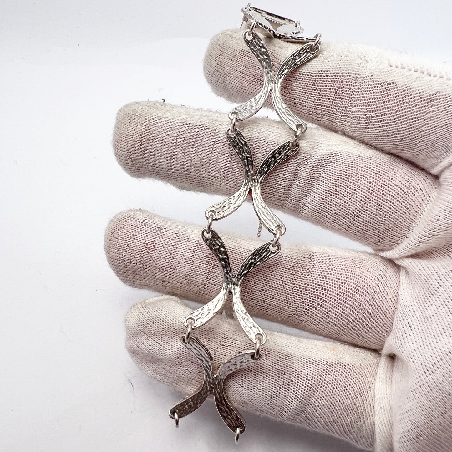 Fischland Ostseeschmuck, Germany 1970s Vintage 835 Silver Bracelet.