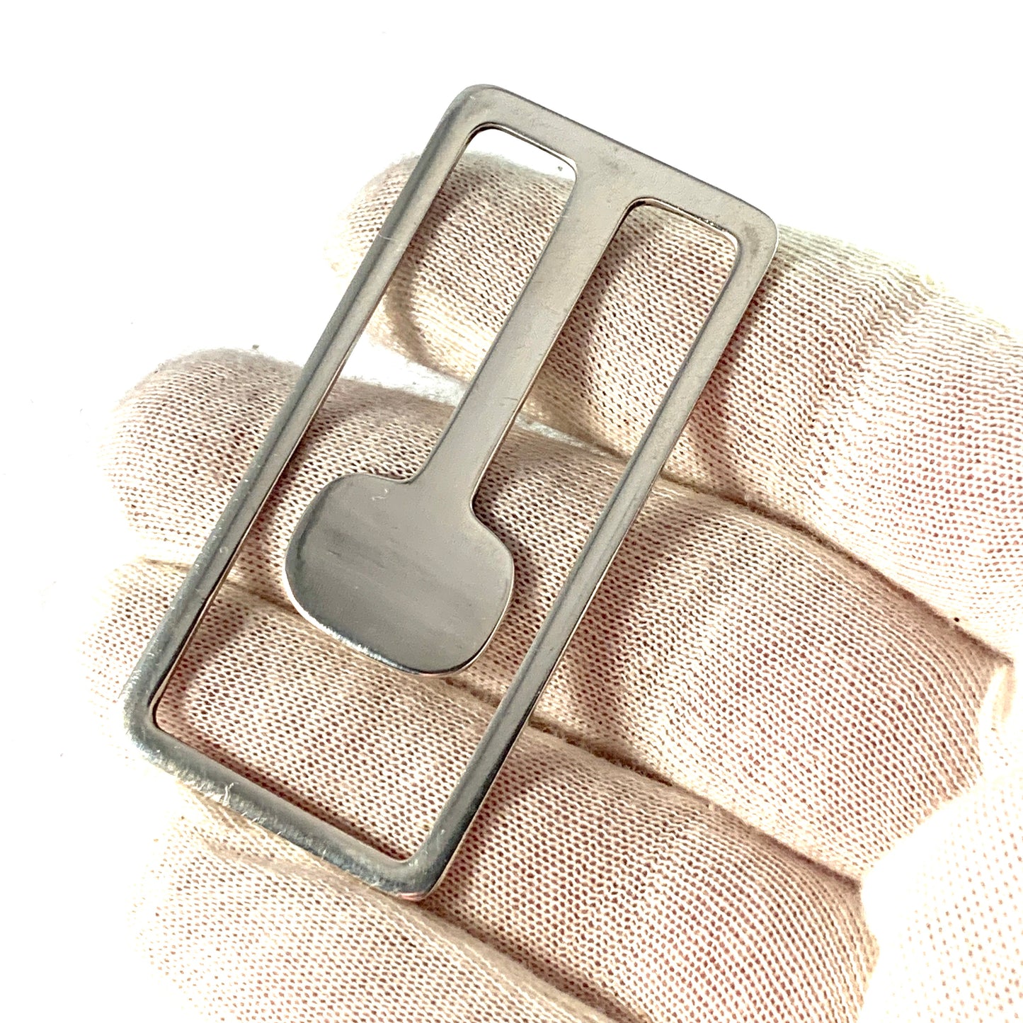 Georg Jensen, Denmark Vintage Mid Century Sterling Silver Money Clip. Design no 368.