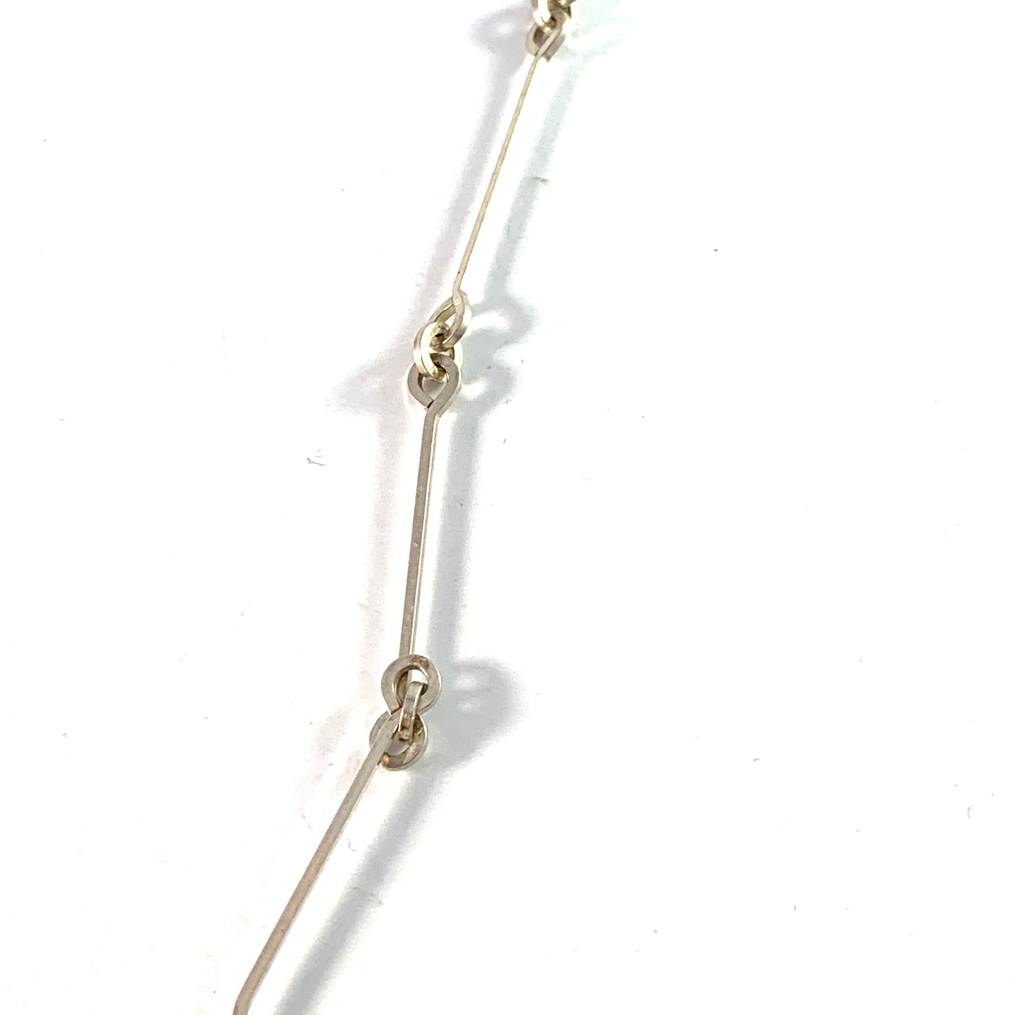 Bjorn Weckstrom for Lapponia 1978. Large and Bold Sterling Silver Pendant Necklace. Design: OX2.