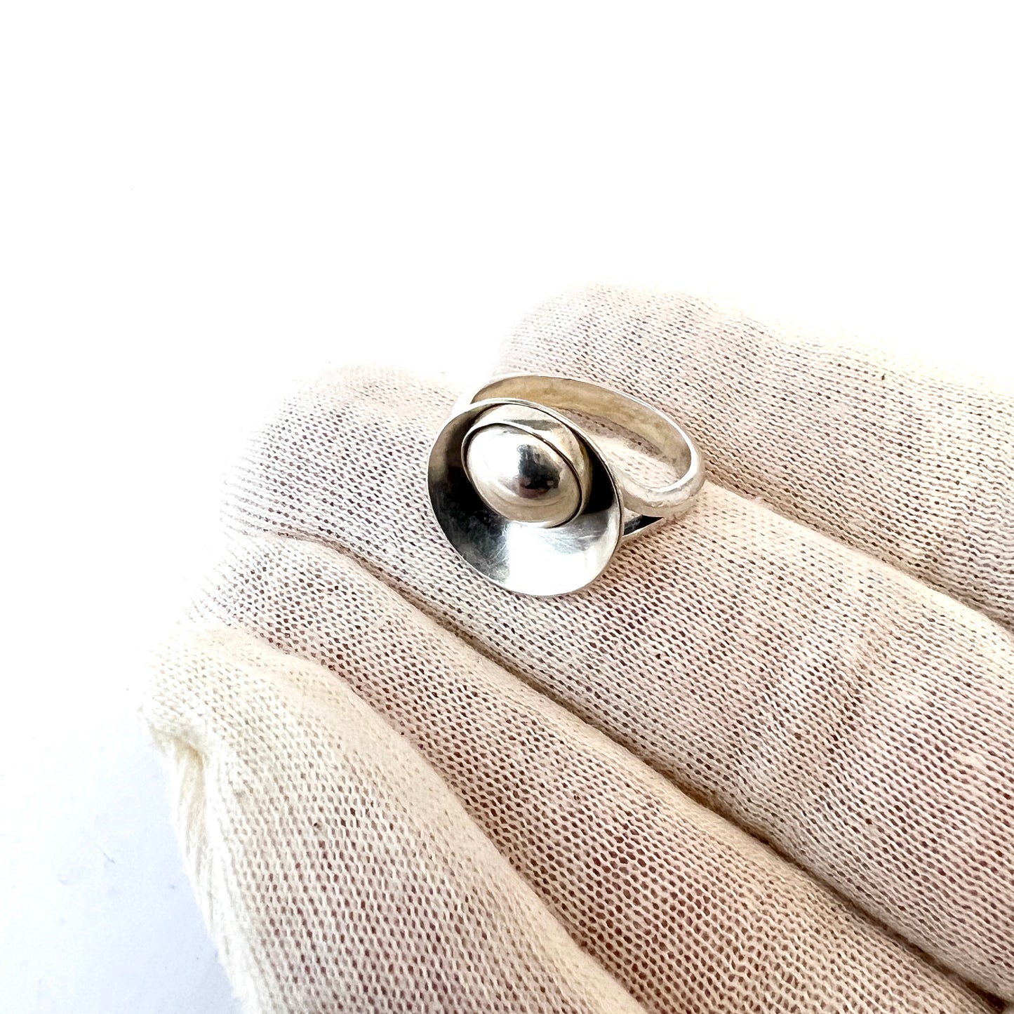 Niels Erik From, Denmark 1950s Sterling Silver Ring.