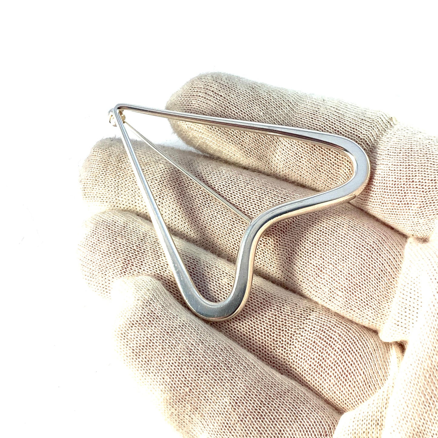Bent Knudsen, Denmark 1950s. Vintage Sterling Silver Brooch. Design #1.