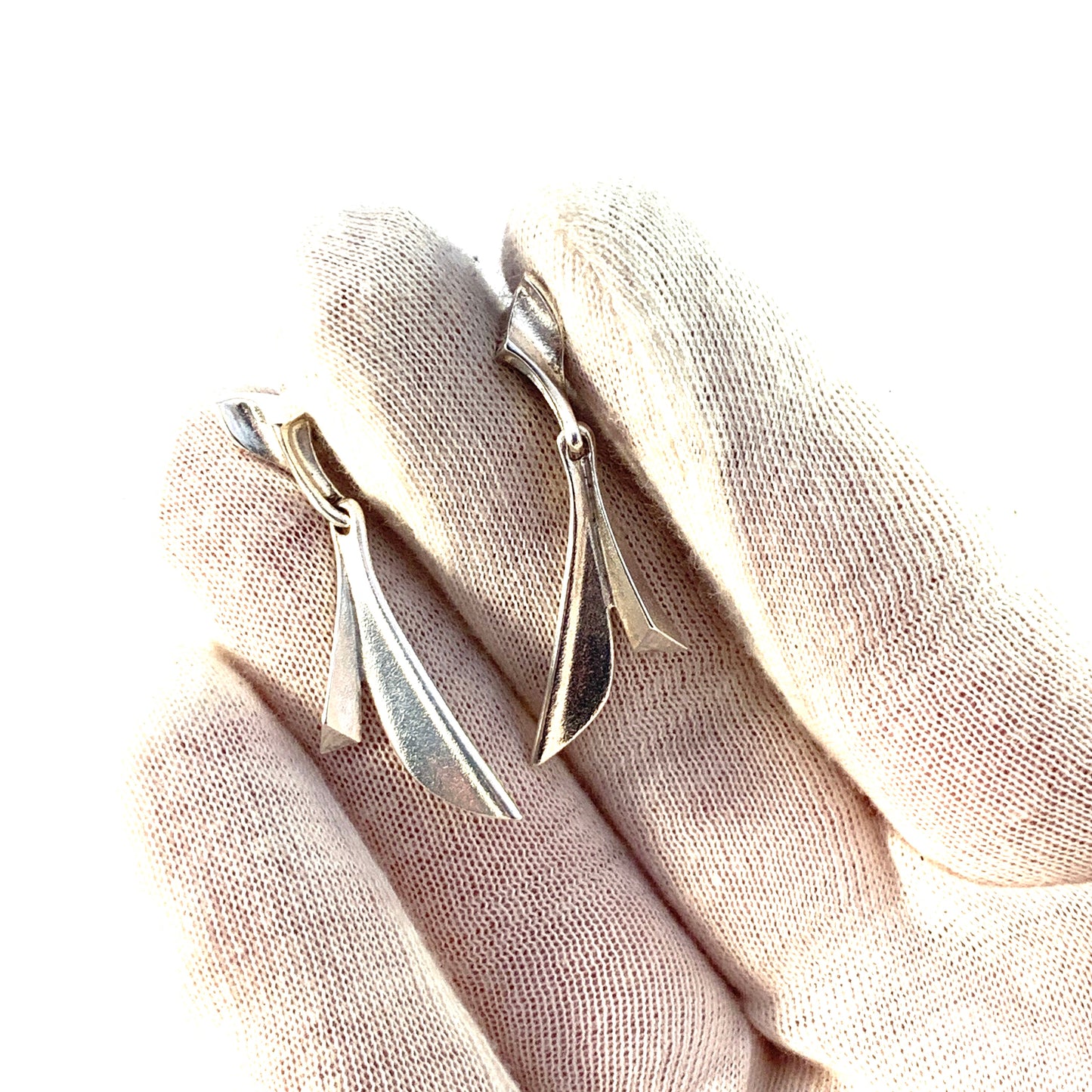 Lapponia Finland. Vintage Sterling Silver Earrings.