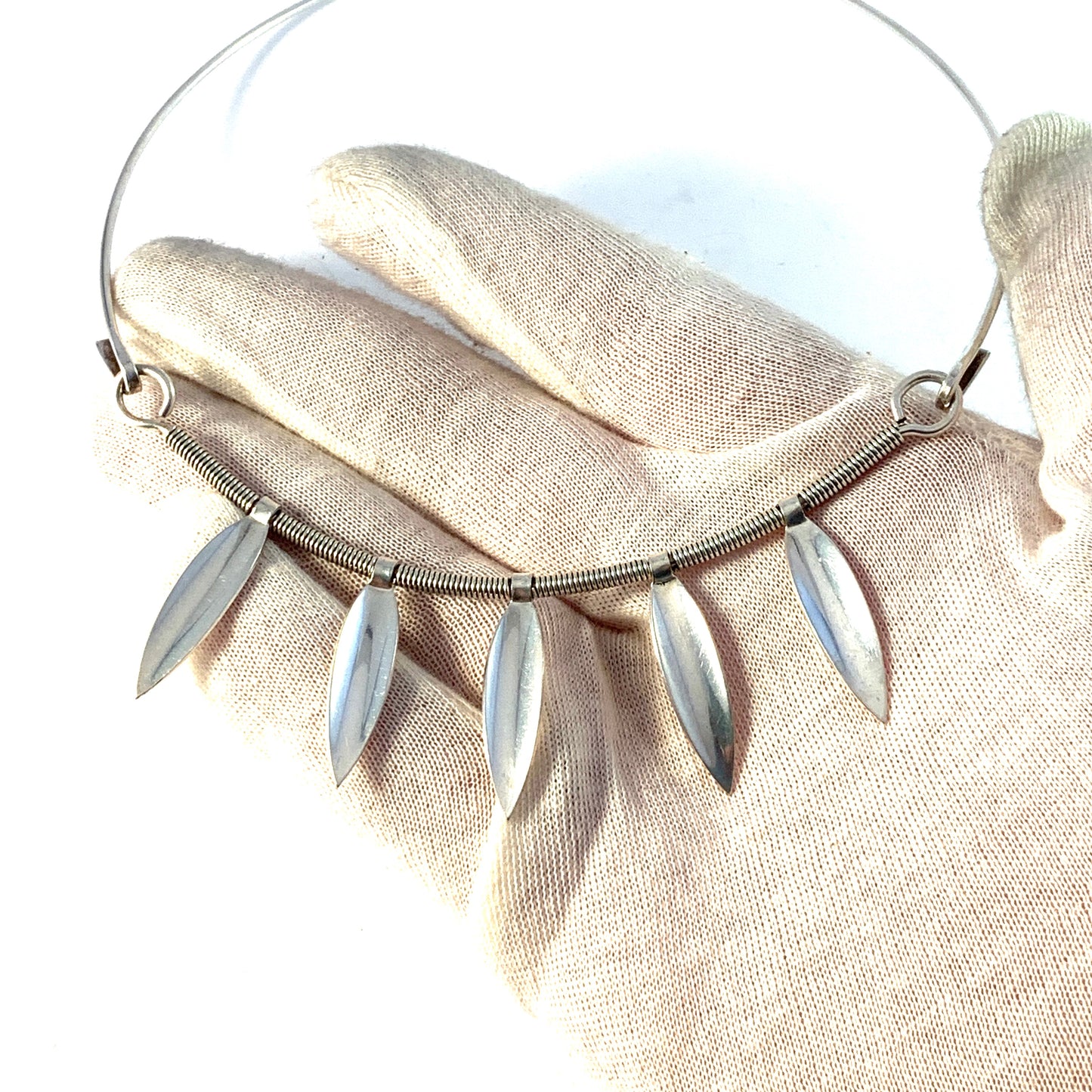 Ceson, Gothenburg, Sweden 1957. Sterling Silver Necklace.