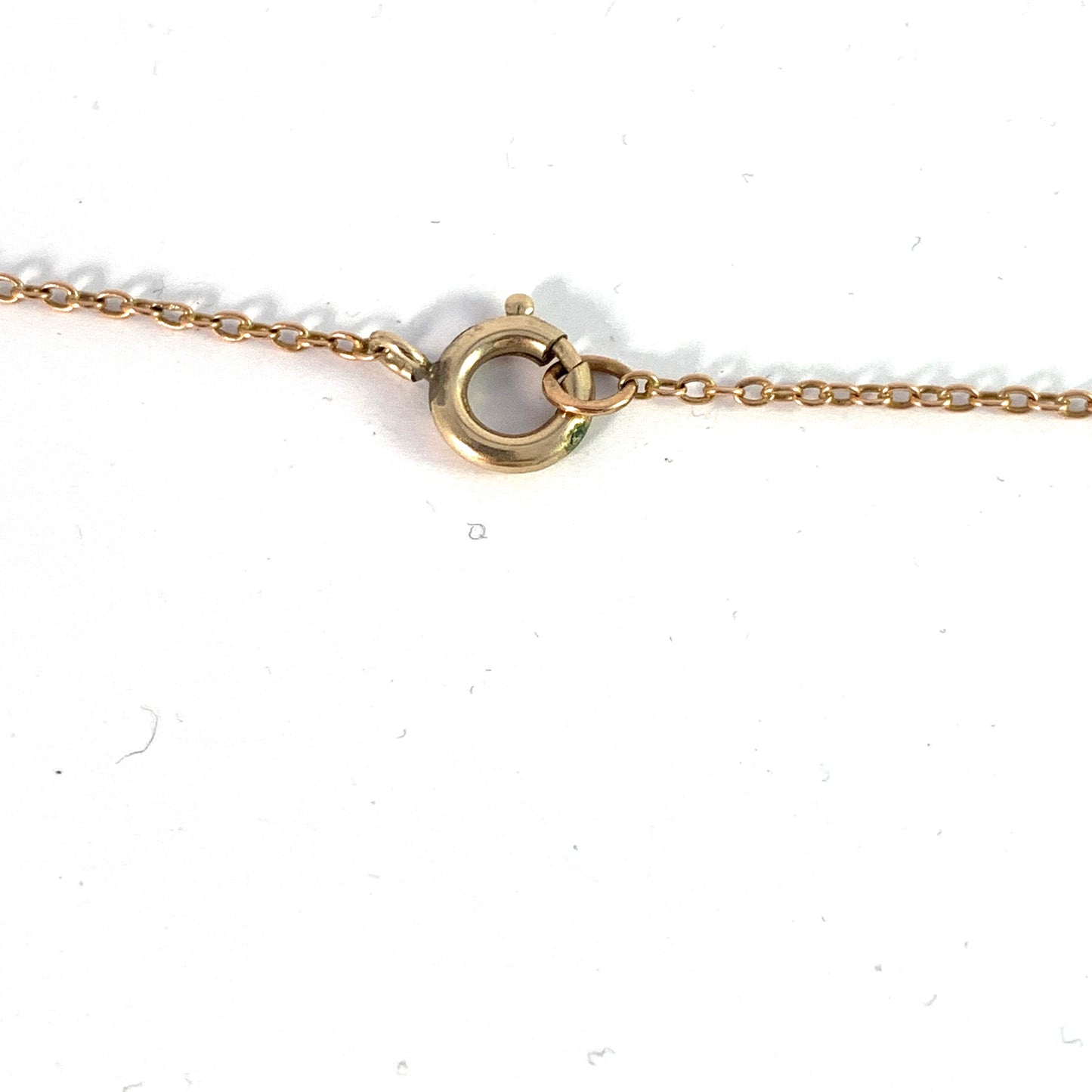 Antique Edwardian 9k Gold Turquoise Tourmaline Pearl Negligee Necklace.