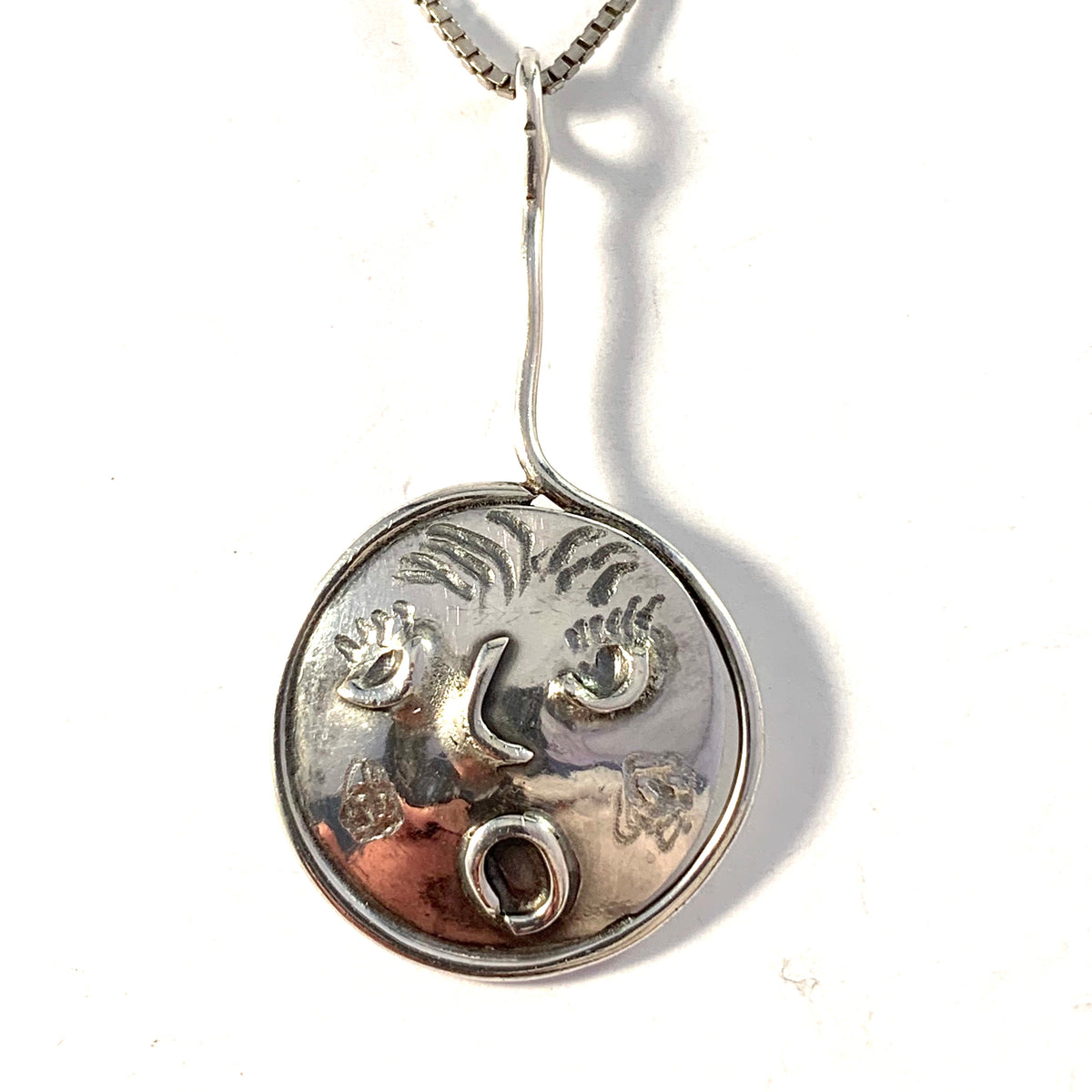 Owe Johansson, Sweden. Vintage Sterling Pendant. Signed.