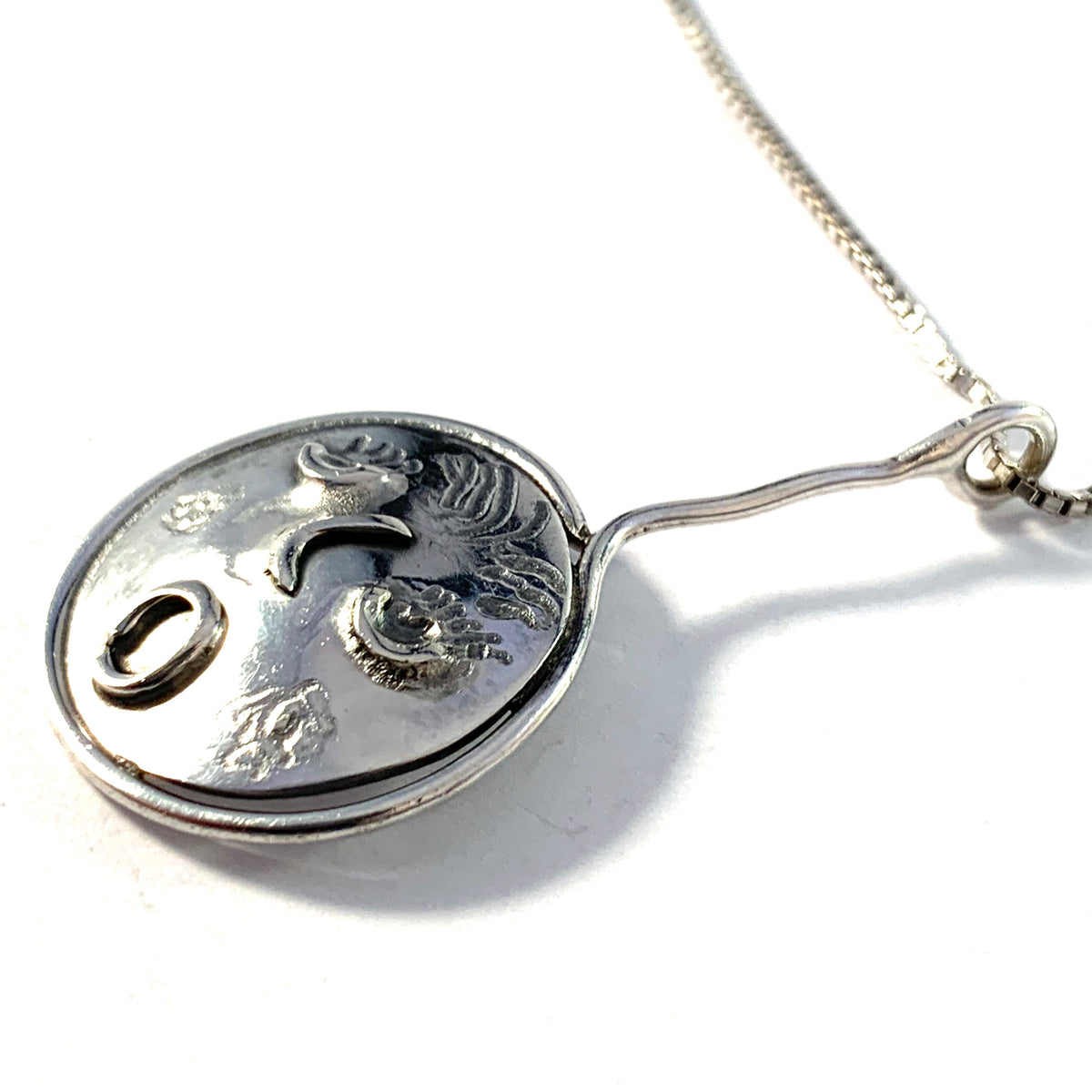 Owe Johansson, Sweden. Vintage Sterling Pendant. Signed.