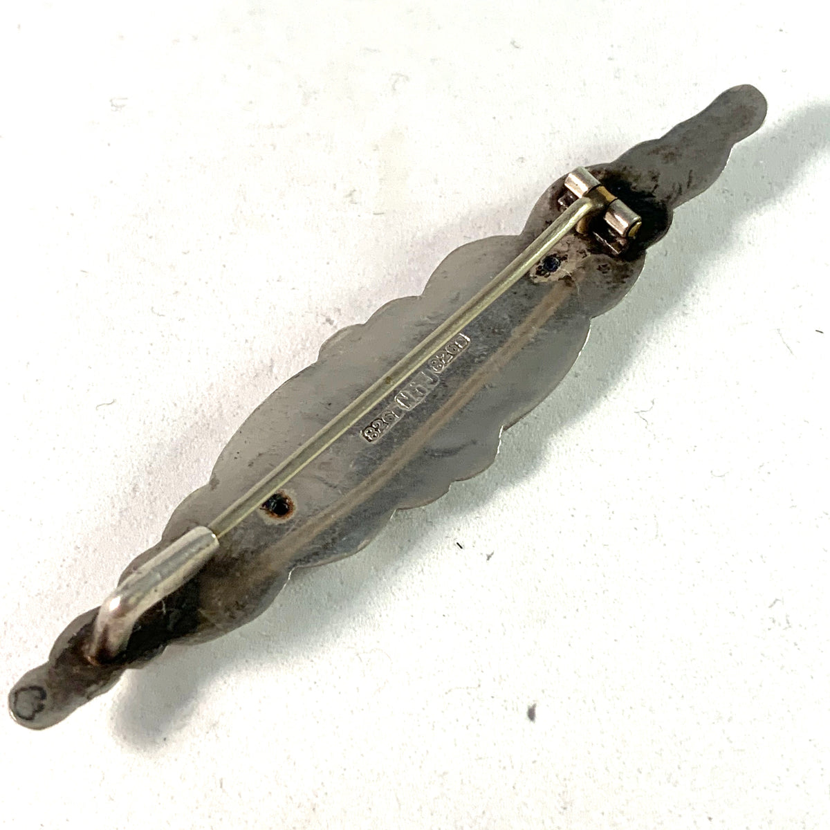 Niels Jensen & Son, Denmark 1910s Art Nouveau Silver Brooch.