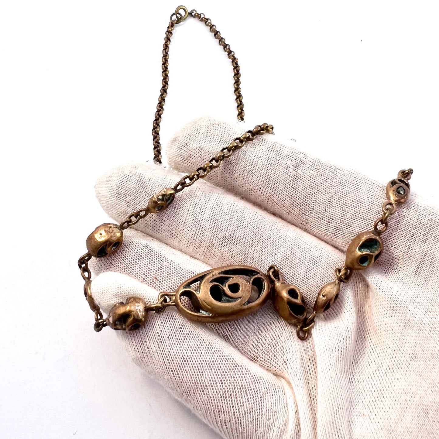 Eivind Hillestad, Norway 1960-70s. Vintage Long Bronze Necklace.