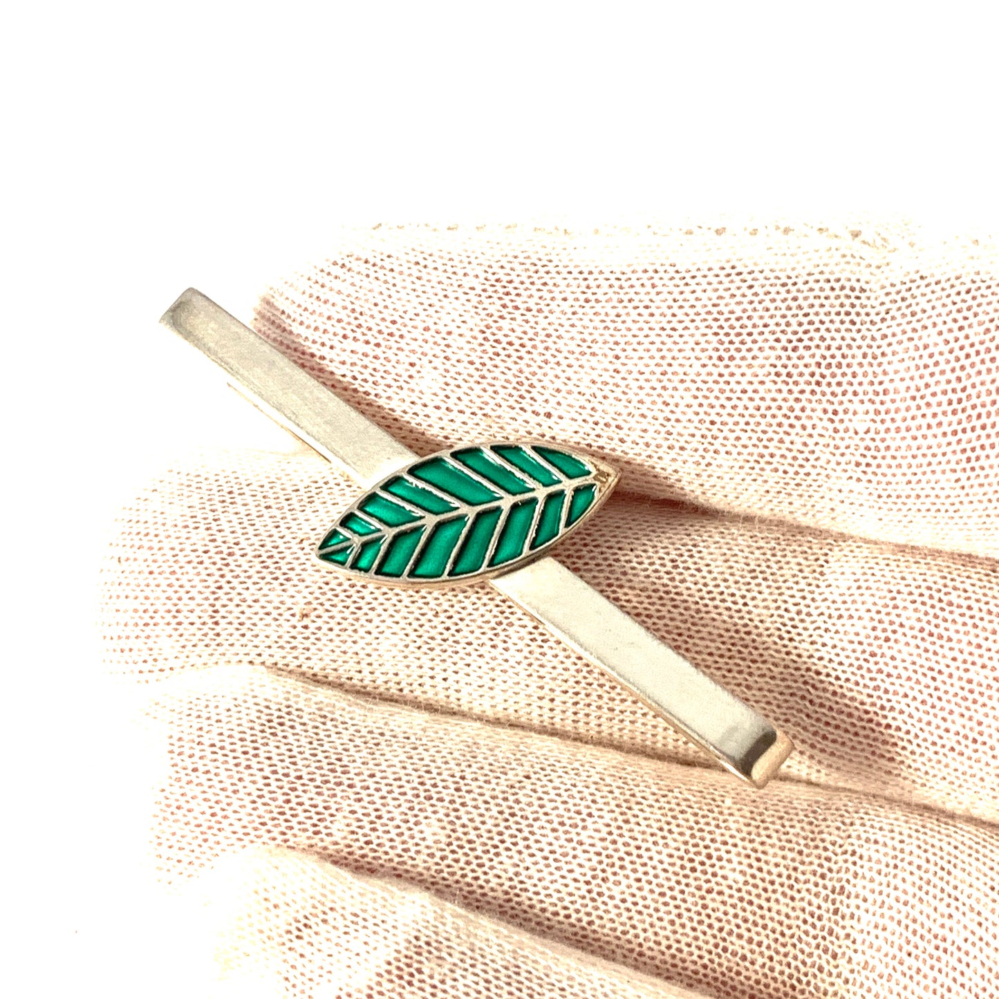 Konrad Mehus for David Andersen Norway Vintage Sterling Silver Enamel Tie Bar