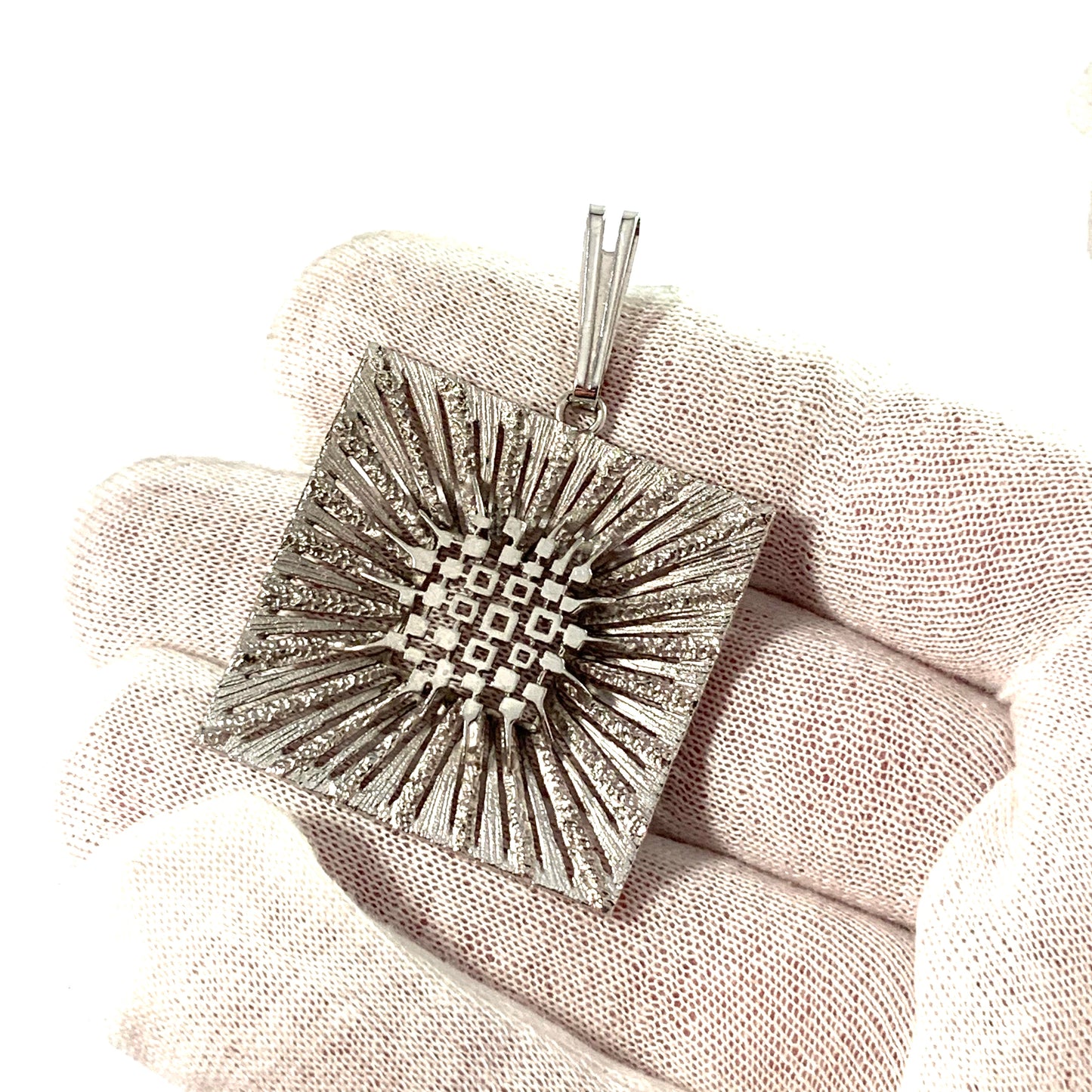 Friedrich Speidel, Germany, 1960s Solid 830 Silver Modernist Pendant.
