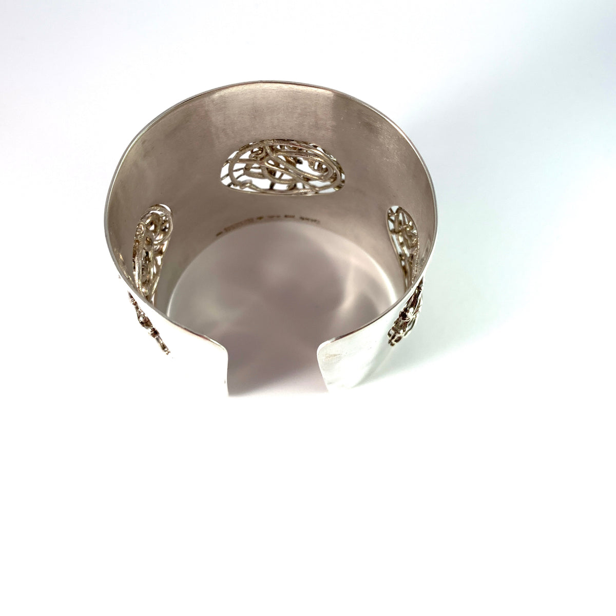 Atelje Rolf Kaplan, for Michelsen Stockholm 1966. Unique Massive Sterling Silver Cuff Bracelet.
