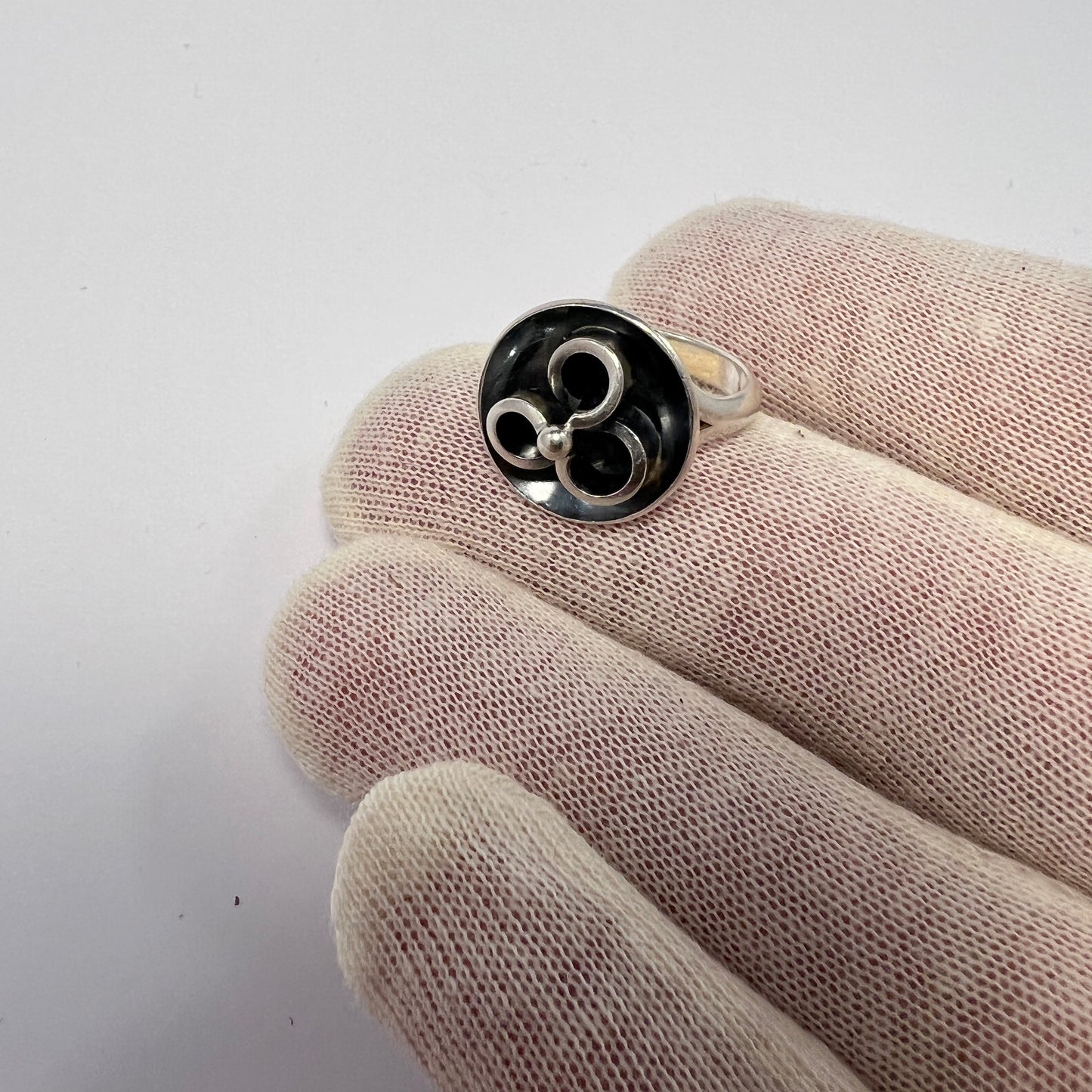 Niels Erik From, Denmark 1940-50s Sterling Silver Ring.