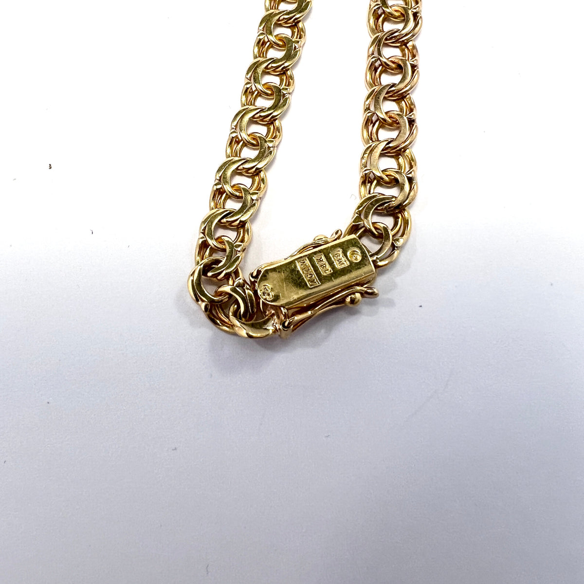Atelje Nygren & Hansson, Sweden 1962. Vintage 18k Gold Bismarck Bracelet. 11.1gram