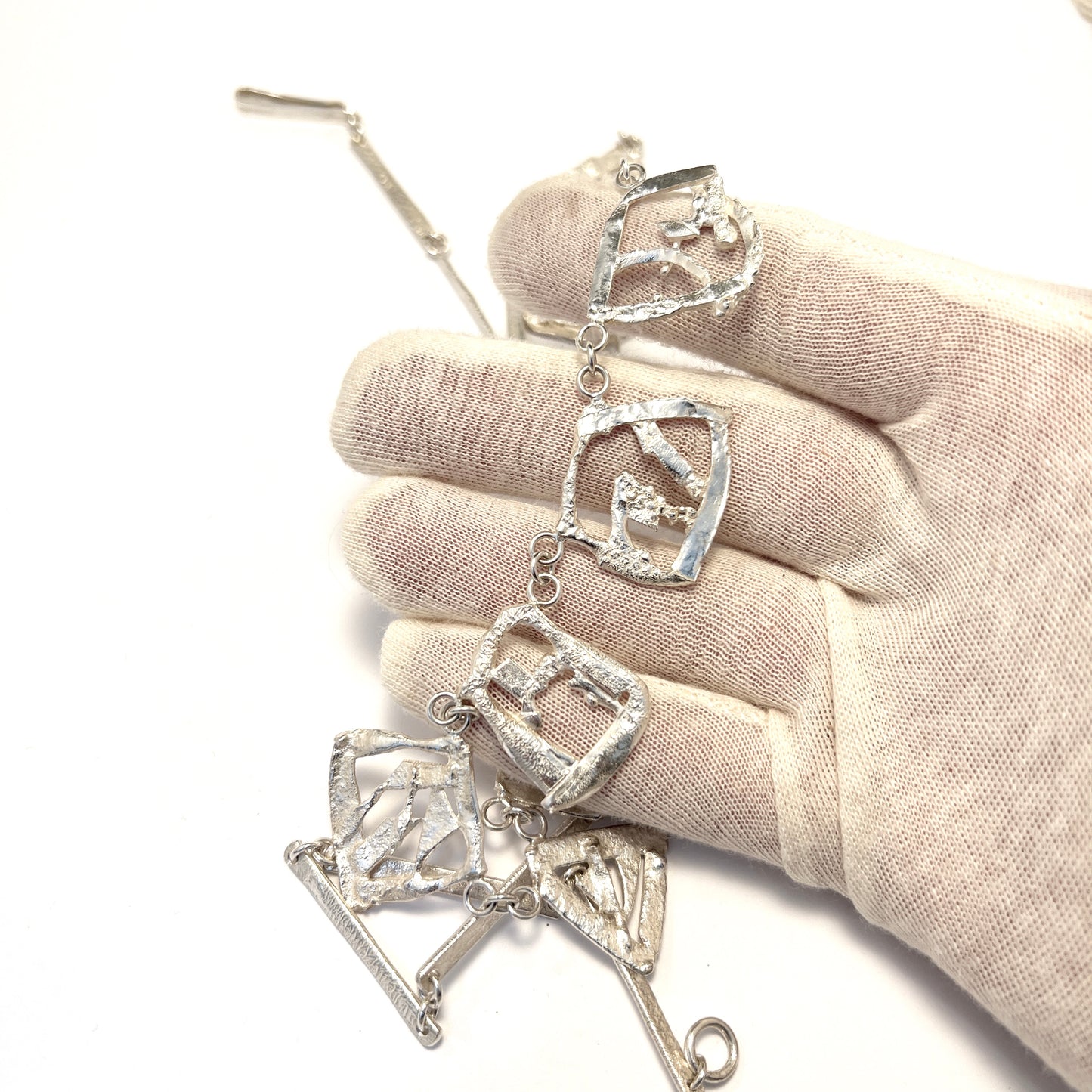 Nils Novén, Sweden. Vintage Sterling Silver Necklace.