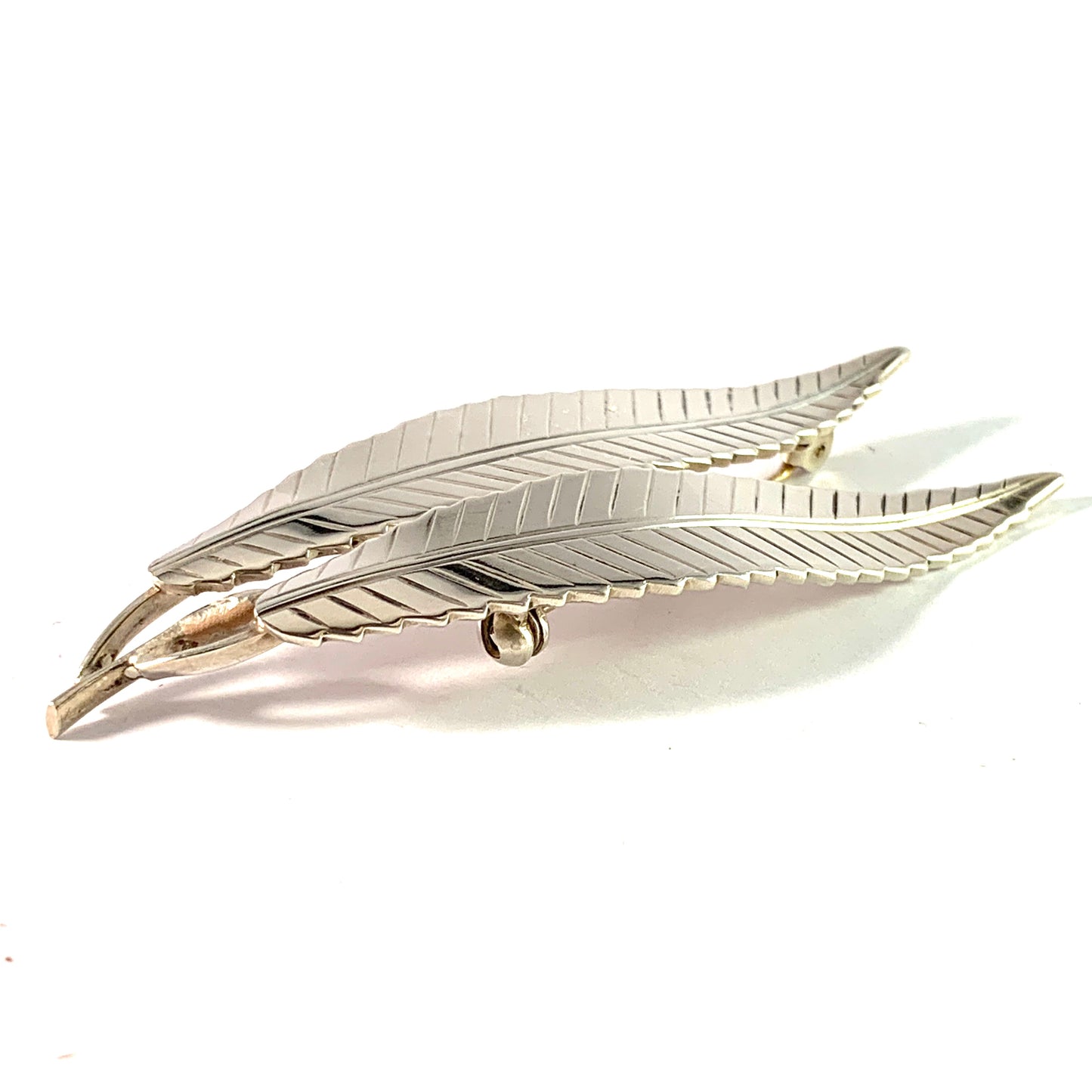 Gertrud Engel for A Michelsen Sweden 1954. Vintage Mid Century Sterling Silver Brooch. Signed