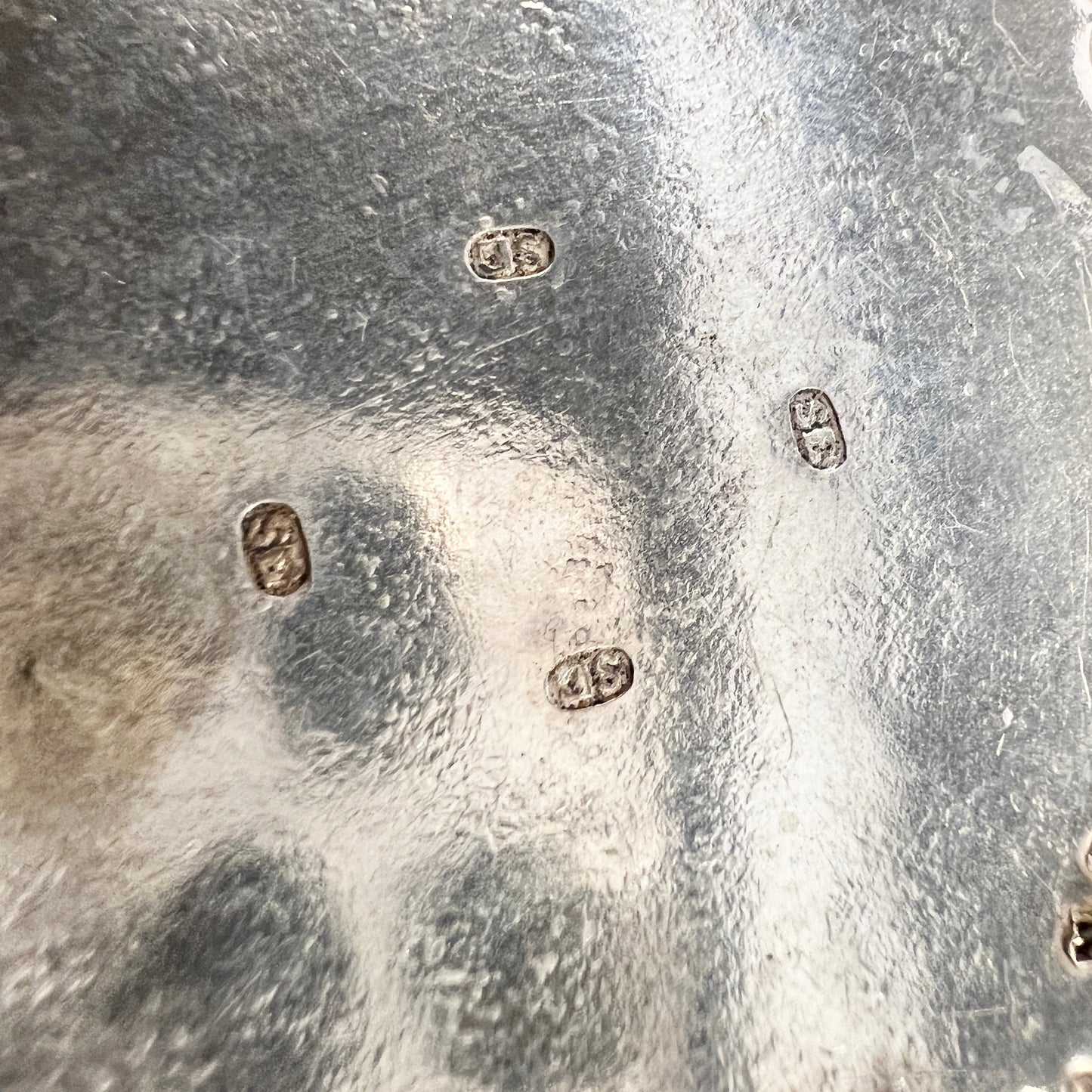 Søren P Engel, Denmark, 1835-1853. Early Victorian Large Solid Silver Pendant.