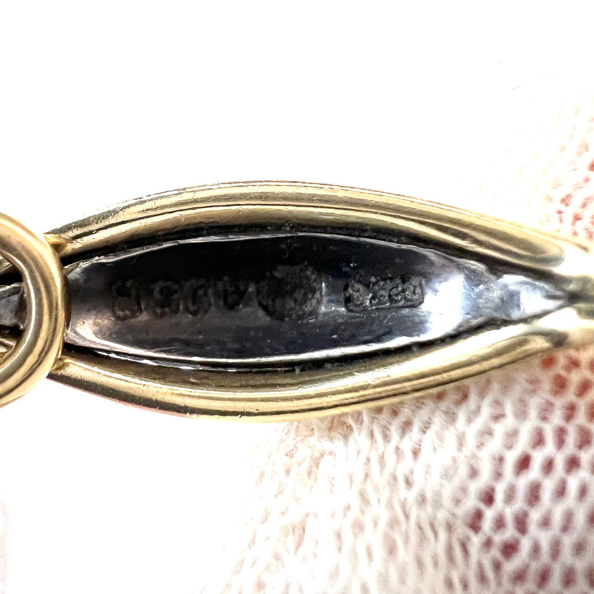 ジョージ ジェンセン、デザインはレーネ ムンテ。ヴィンテージ 18K ゴールド シルバー ブレスレット。デザイン425B