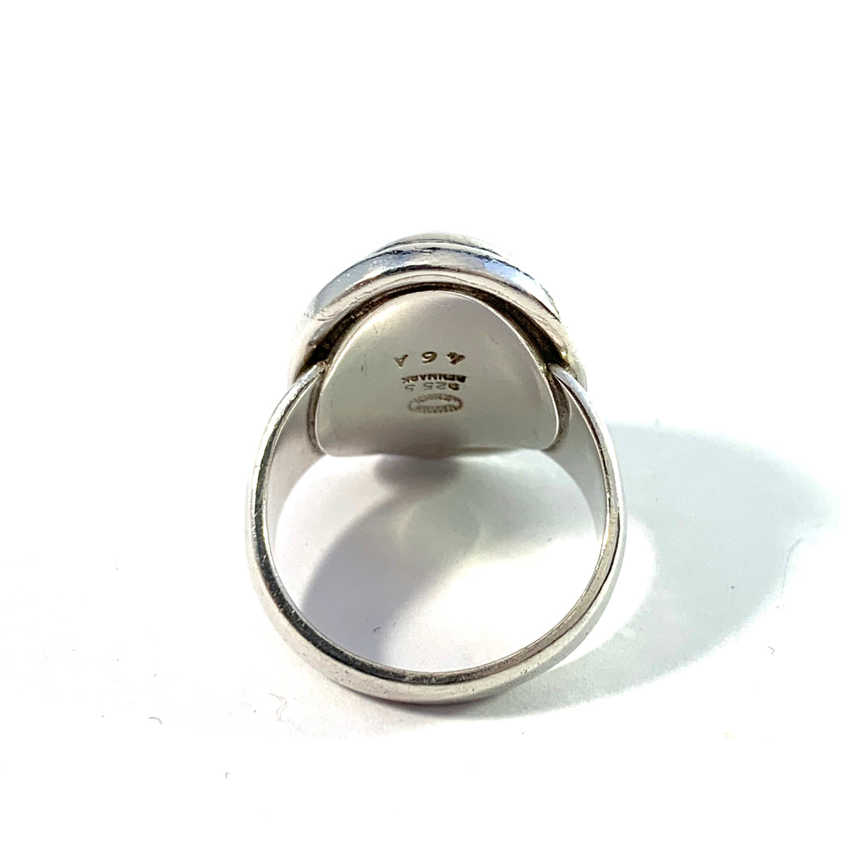 Georg Jensen, design 46a Harald Nielsen, Denmark. Mid Century Sterling Silver Ring. Boxed.