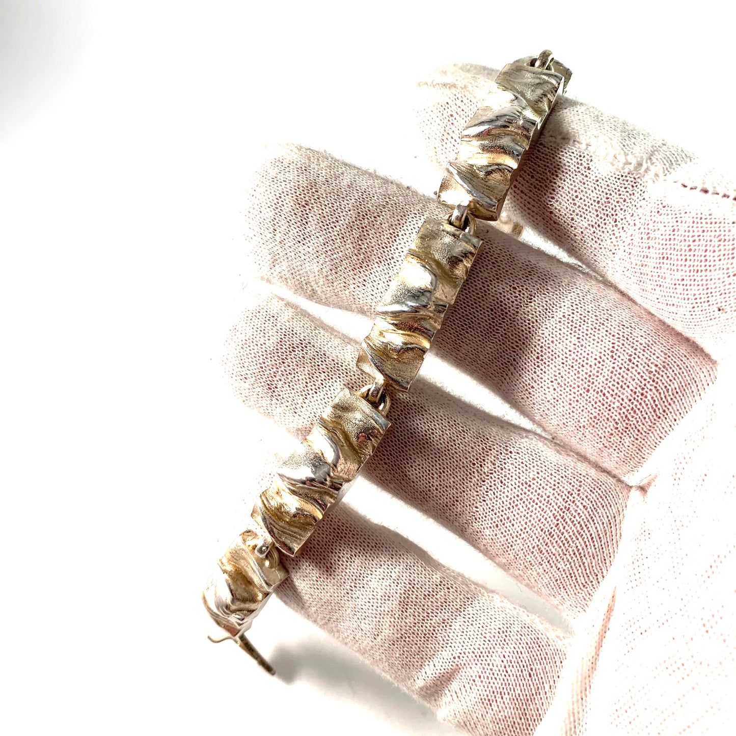 Matti Hyvärinen, Finland 1971 Sterling Silver Modernist Bracelet.