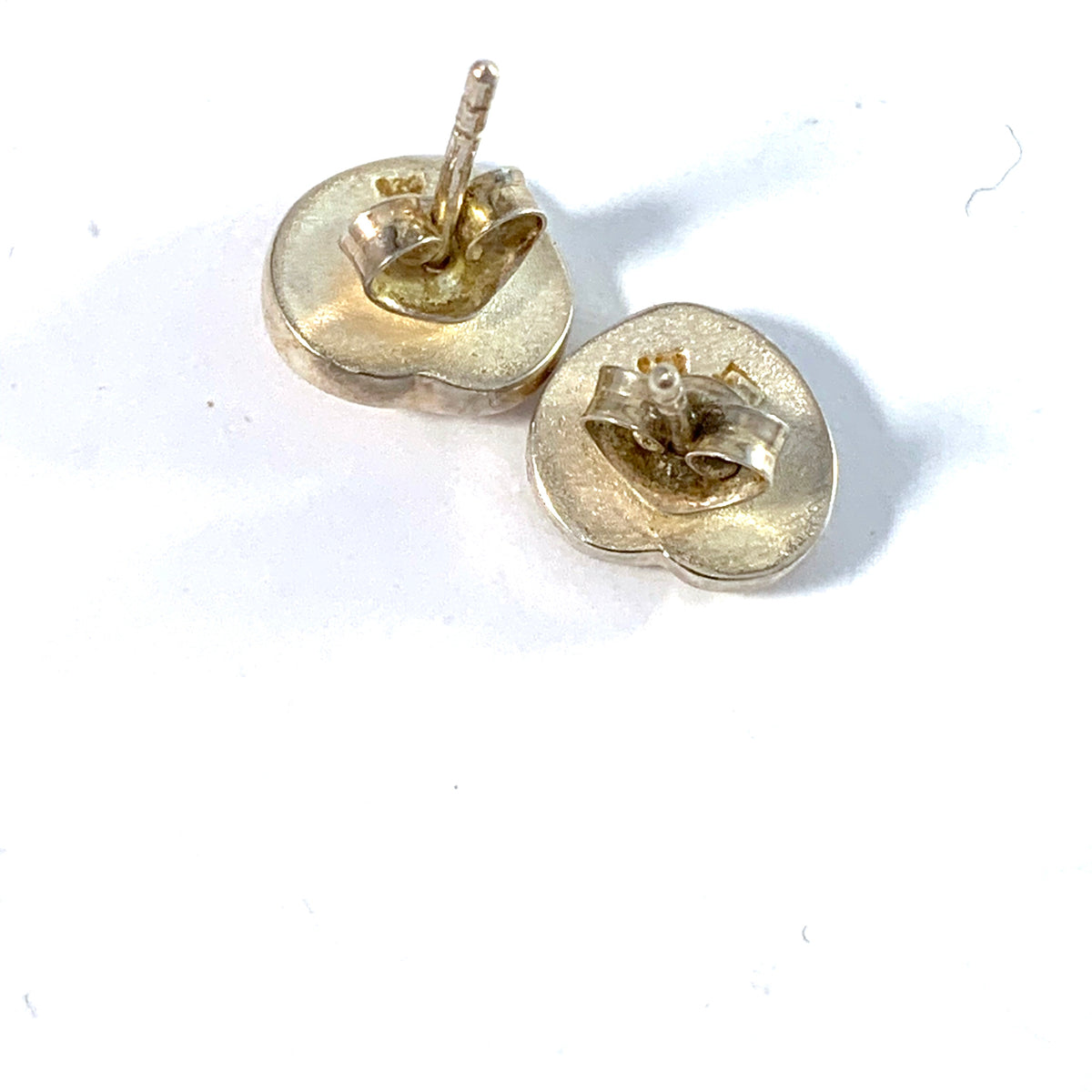 Finnfeelings, Finland. Vintage Sterling Silver Eye Of The Soul Stud Earrings.