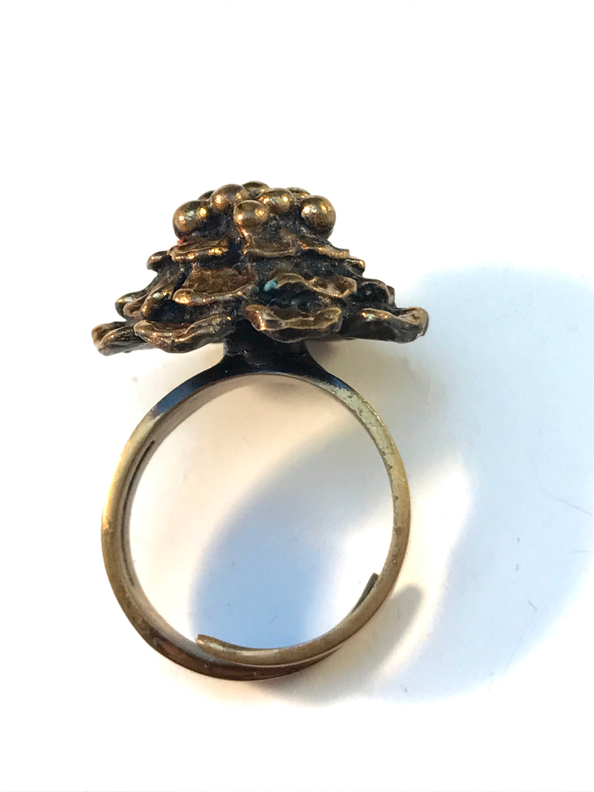 Hannu Ikonen Finland 1970s Rare Organic Bronze Ring. Boxed.