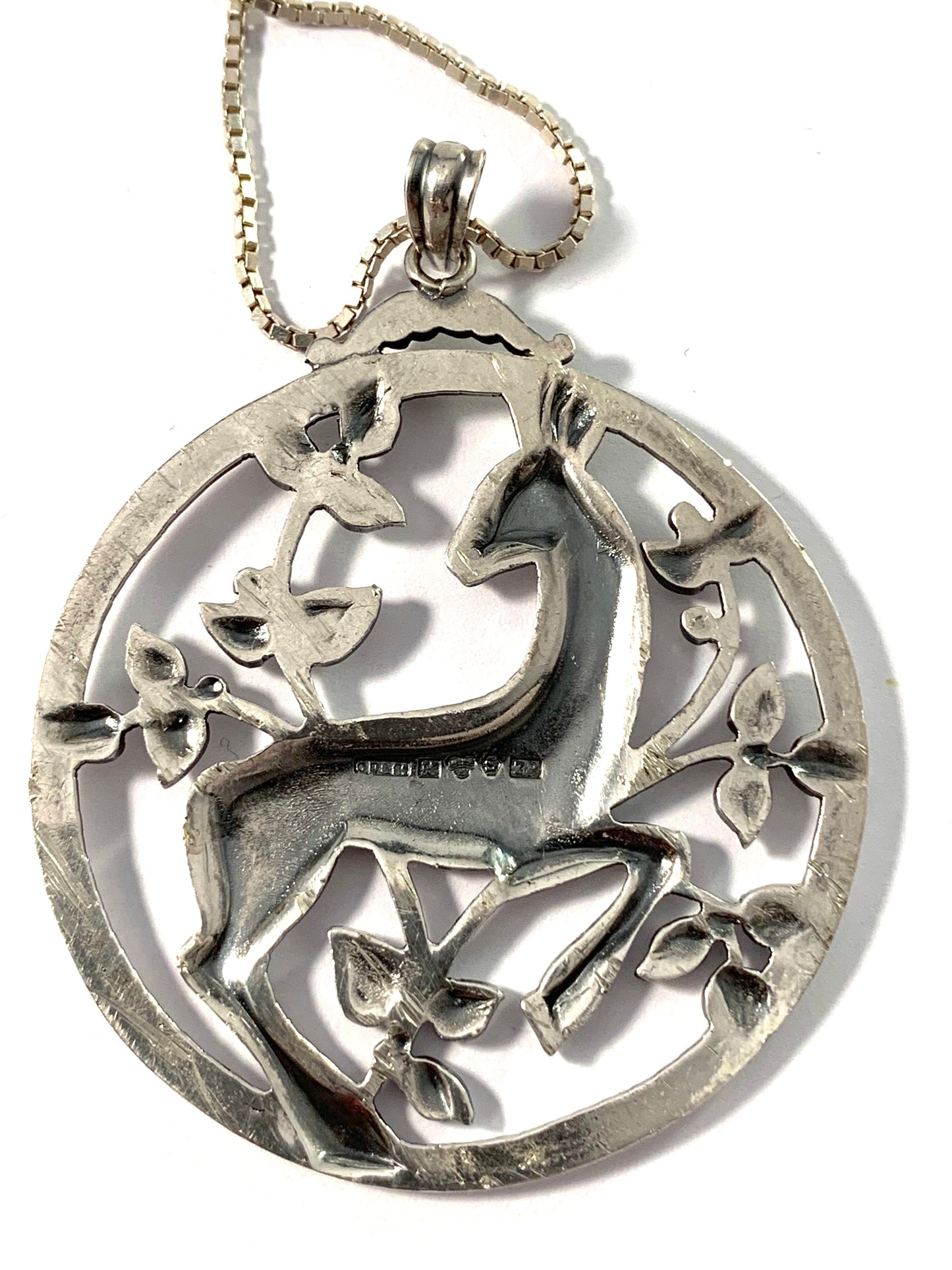 G Dahlgren, Sweden 1948. Sterling Silver Pendant Necklace.