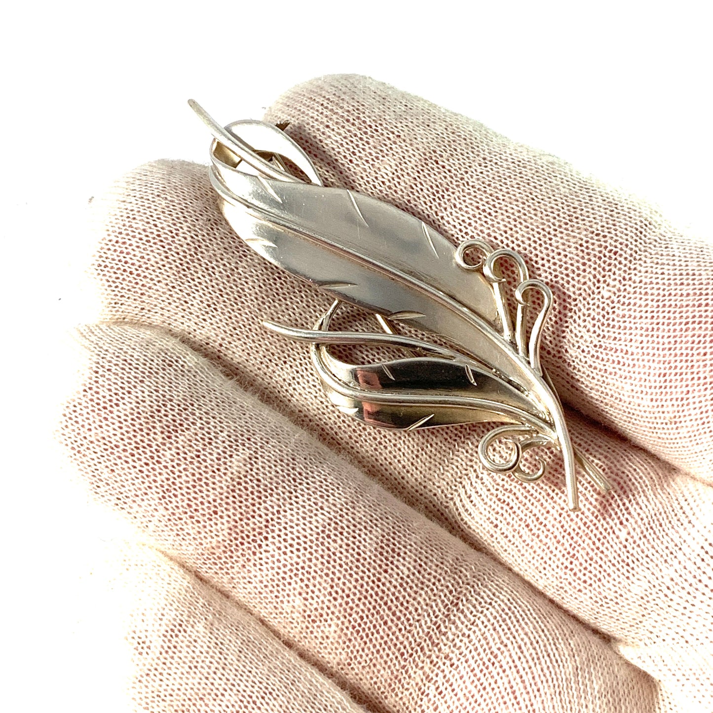 Erik Johanson, Sweden 1953. Vintage Sterling Silver Brooch.