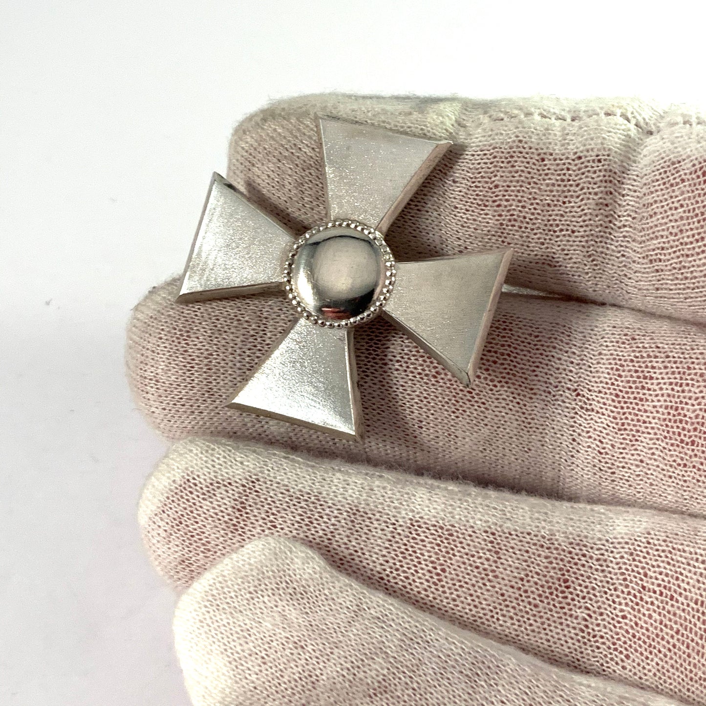 Ceson, Sweden 1944. WW2 Era Sterling Silver Nurse Badge Brooch