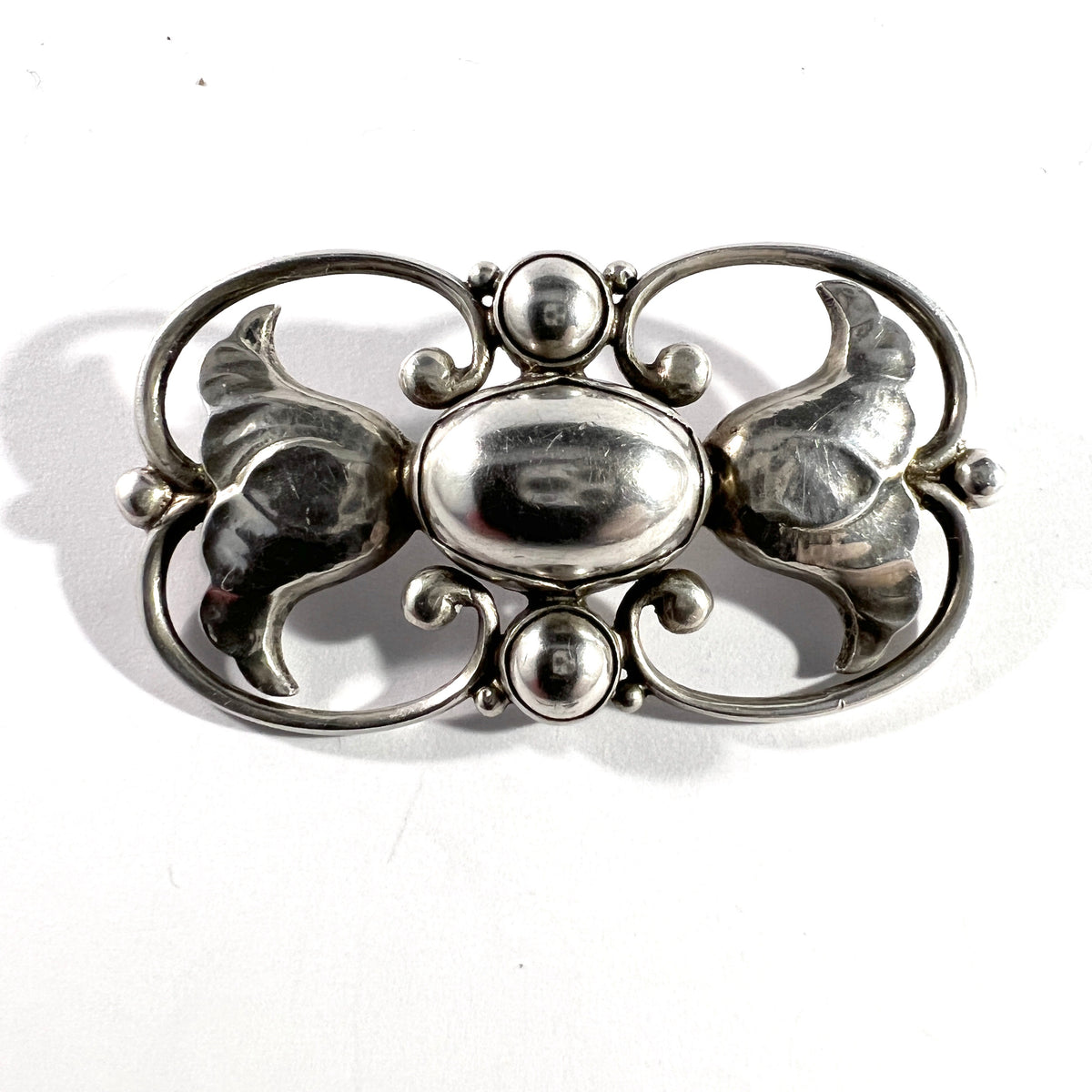 Georg Jensen Denmark. Vintage Sterling Silver Brooch. Design 236A
