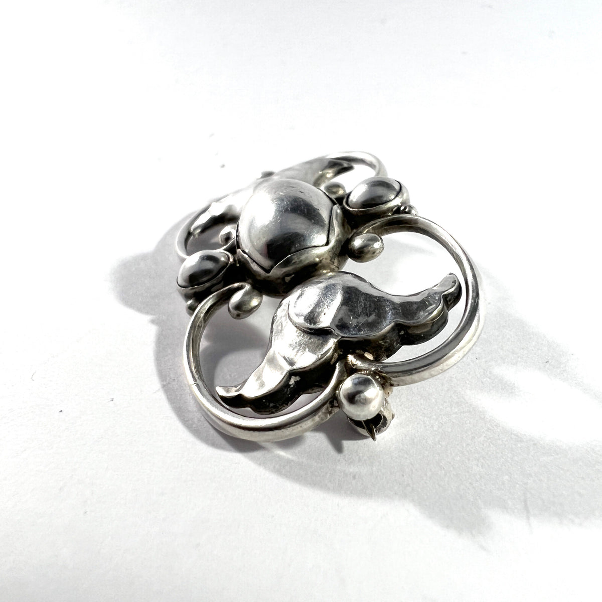 Georg Jensen Denmark. Vintage Sterling Silver Brooch. Design 236A