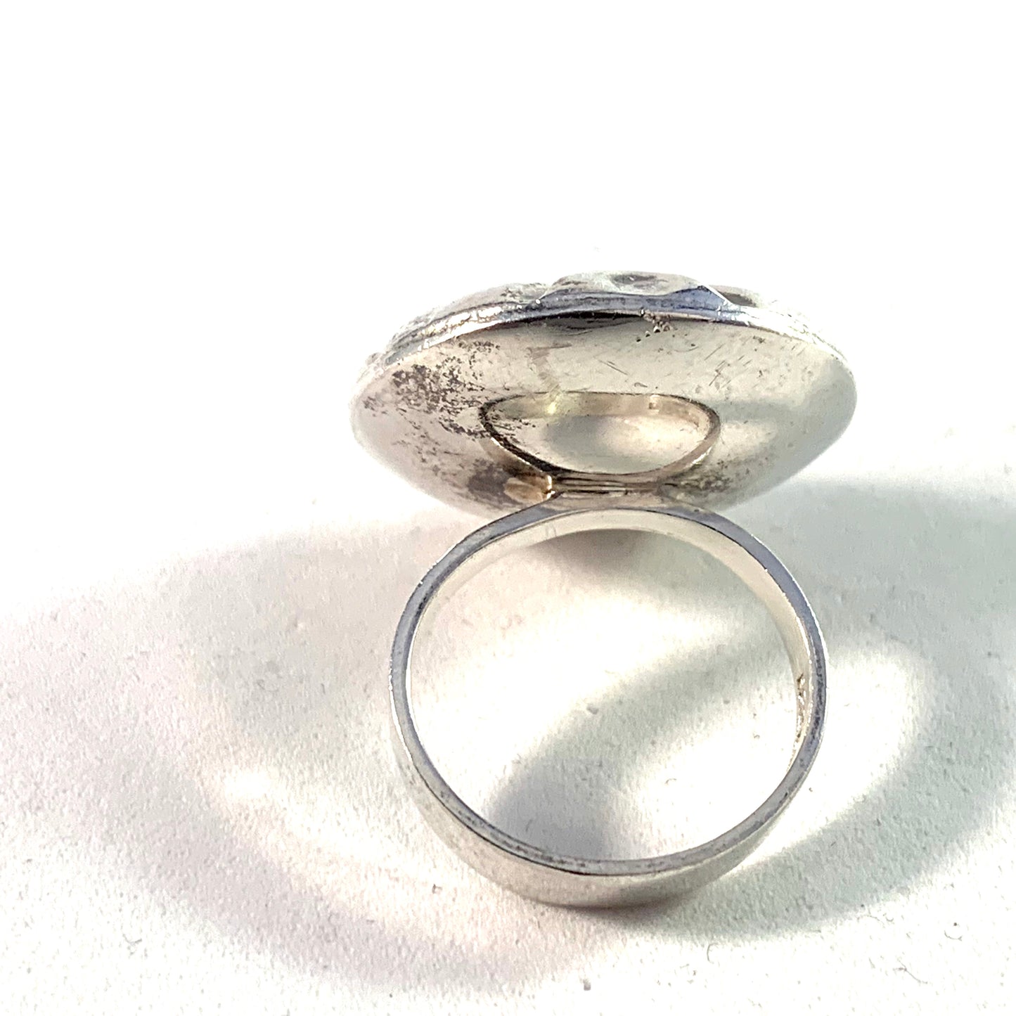 大胆なモダニスト 830 シルバー ヴィンテージ リング。