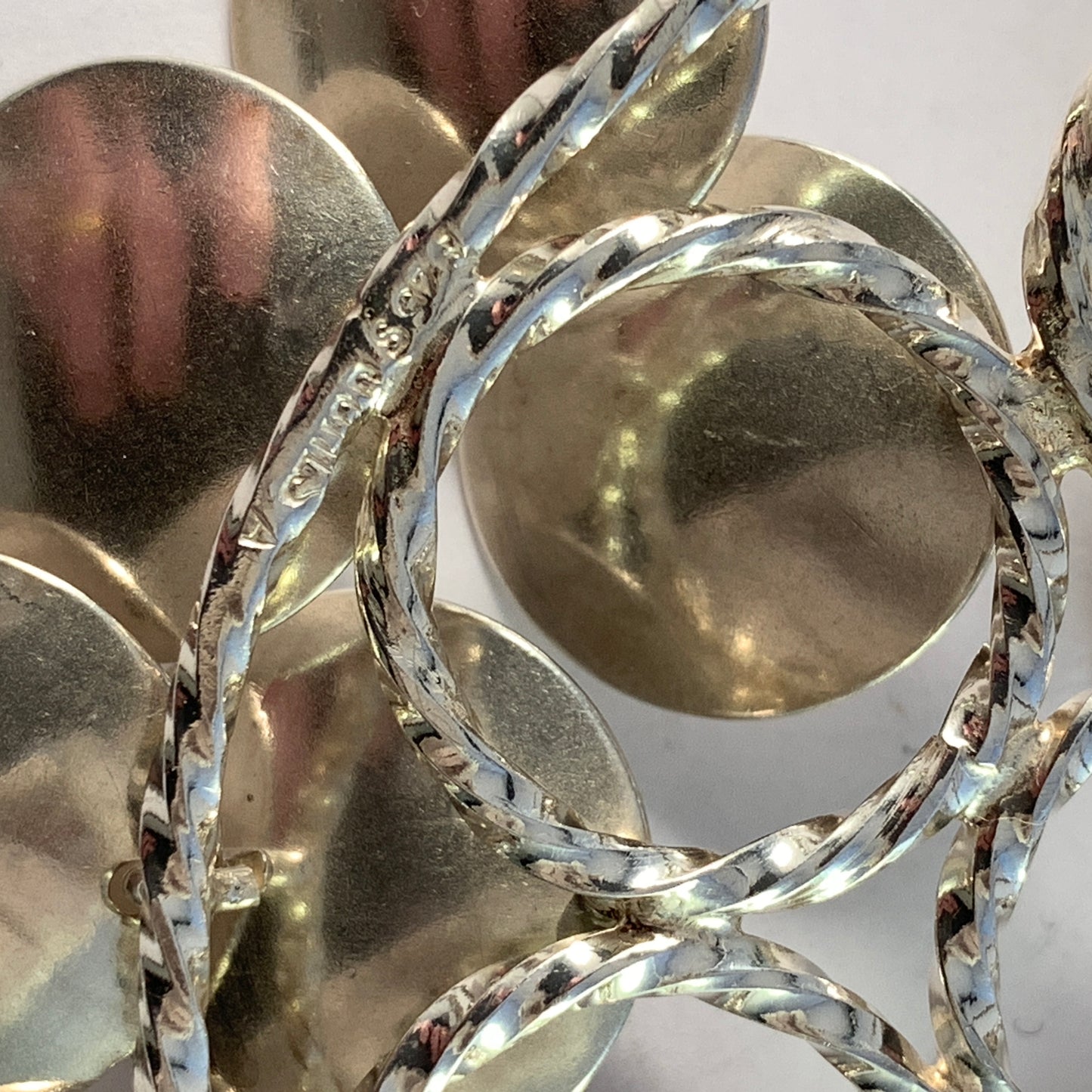 Juhls, Norway. Huge Vintage Sterling Silver Traditional Bunad Brooch.