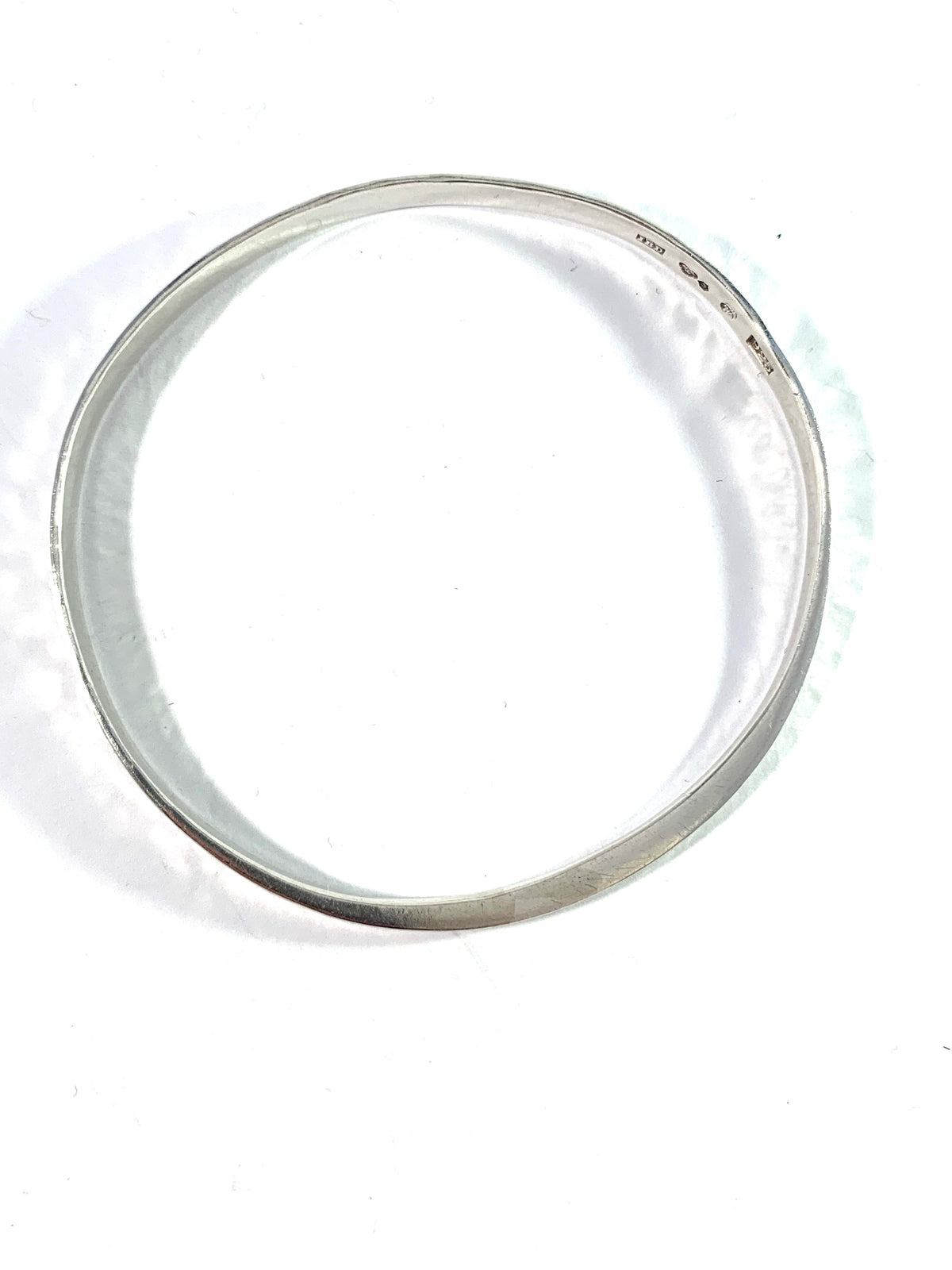 Olof Barve, Ibe Dahlquist, Sweden. Vintage Sterling Silver Bangle Bracelet. Signed