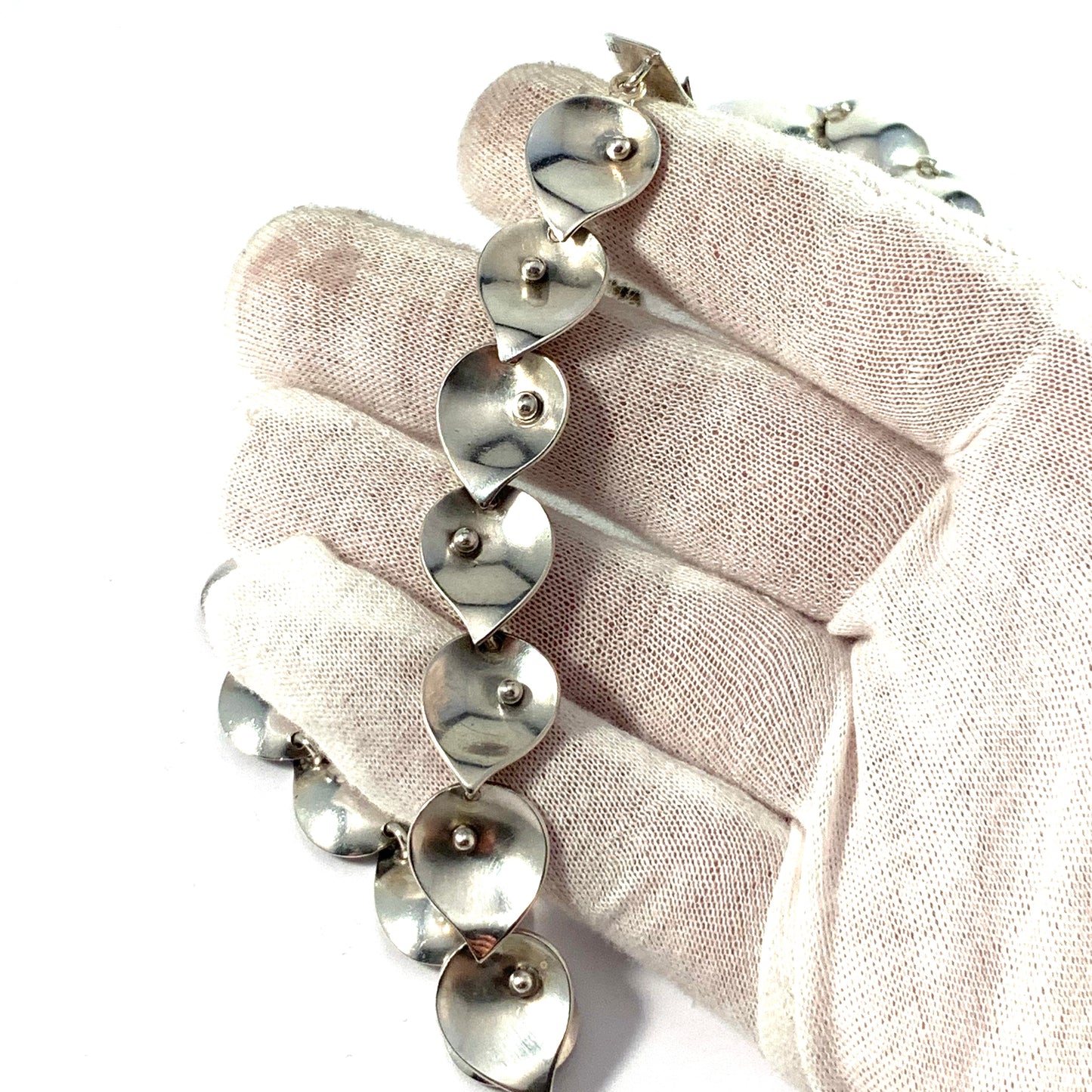 Sigurd Persson for Stigbert, Sweden 1957. Sterling Silver Necklace.