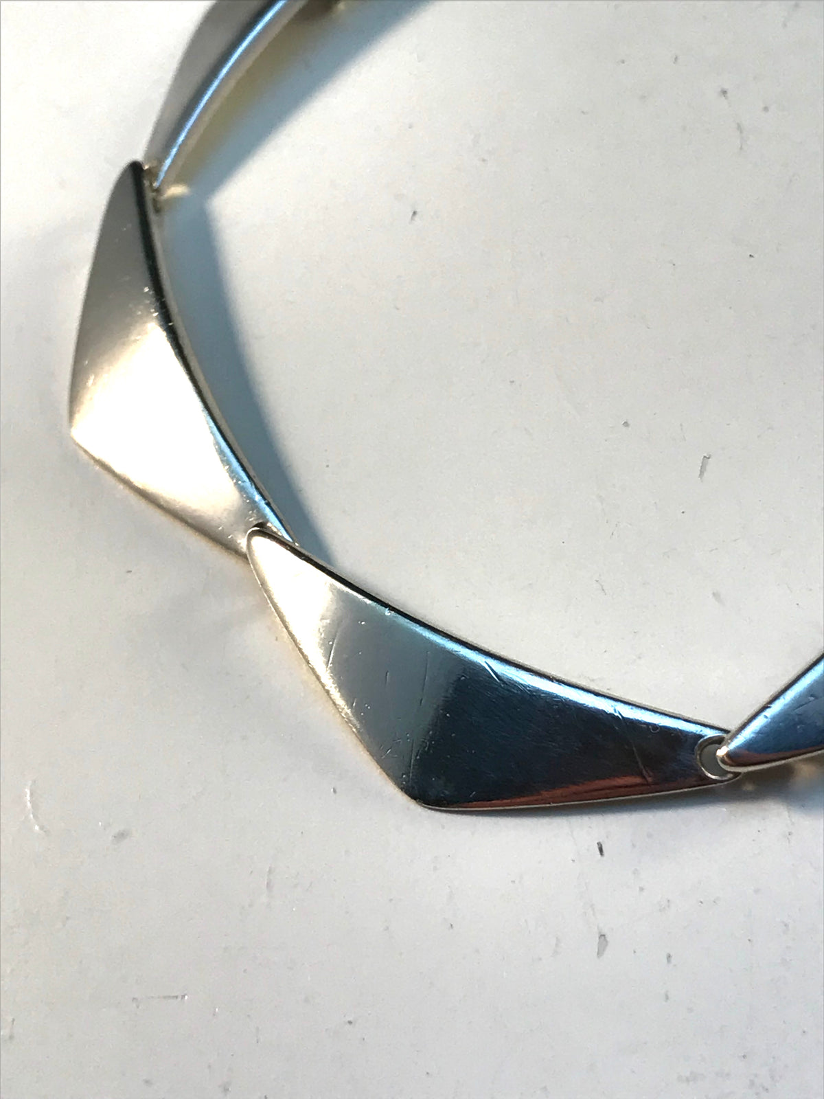 Bent Gabrielsen for Hans Hansen, Denmark 1950s Design no 238 Peak Sterling Bracelet