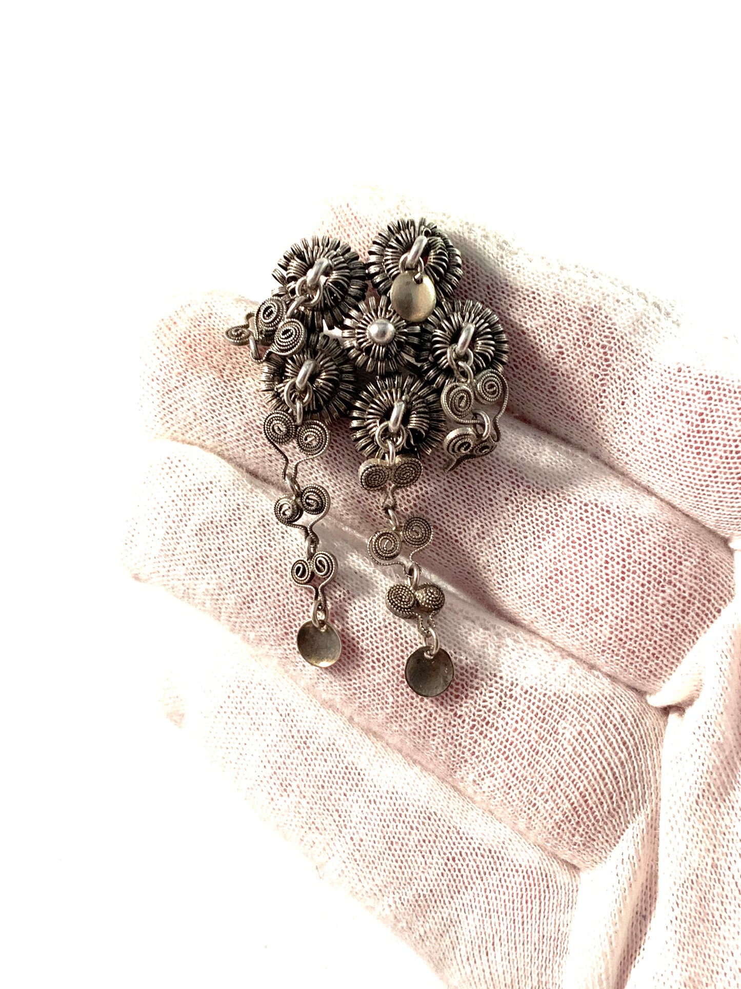 Bernhard Herz, Denmark 1910s Solid 826 Silver Traditional Brooch.