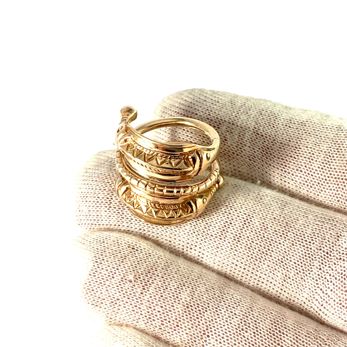 Denmark. Vintage 14k Gold Viking Copy Ring.