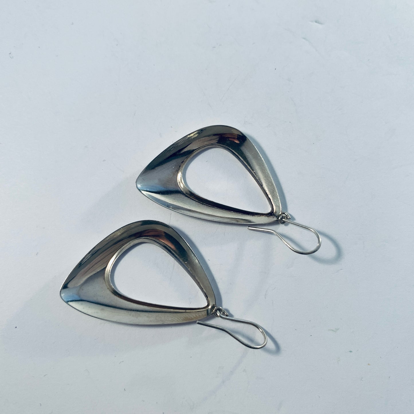 Finland 1970-80s Vintage Sterling Silver Earrings.