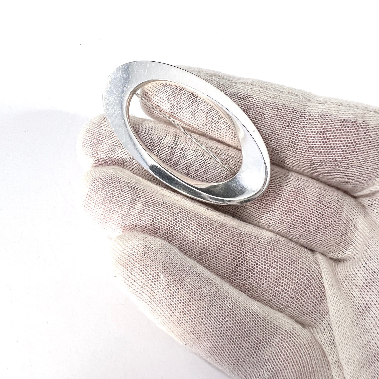 ハンス・ハンセン、デンマーク 1960 年代。ヴィンテージ スターリング シルバー ブローチ