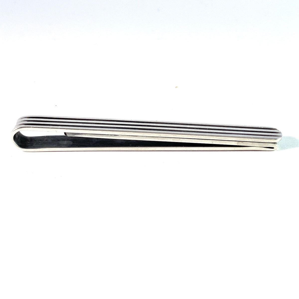 Hans Hansen, Denmark. Vintage Mid Century Sterling Silver Tie Bar. Design 727.