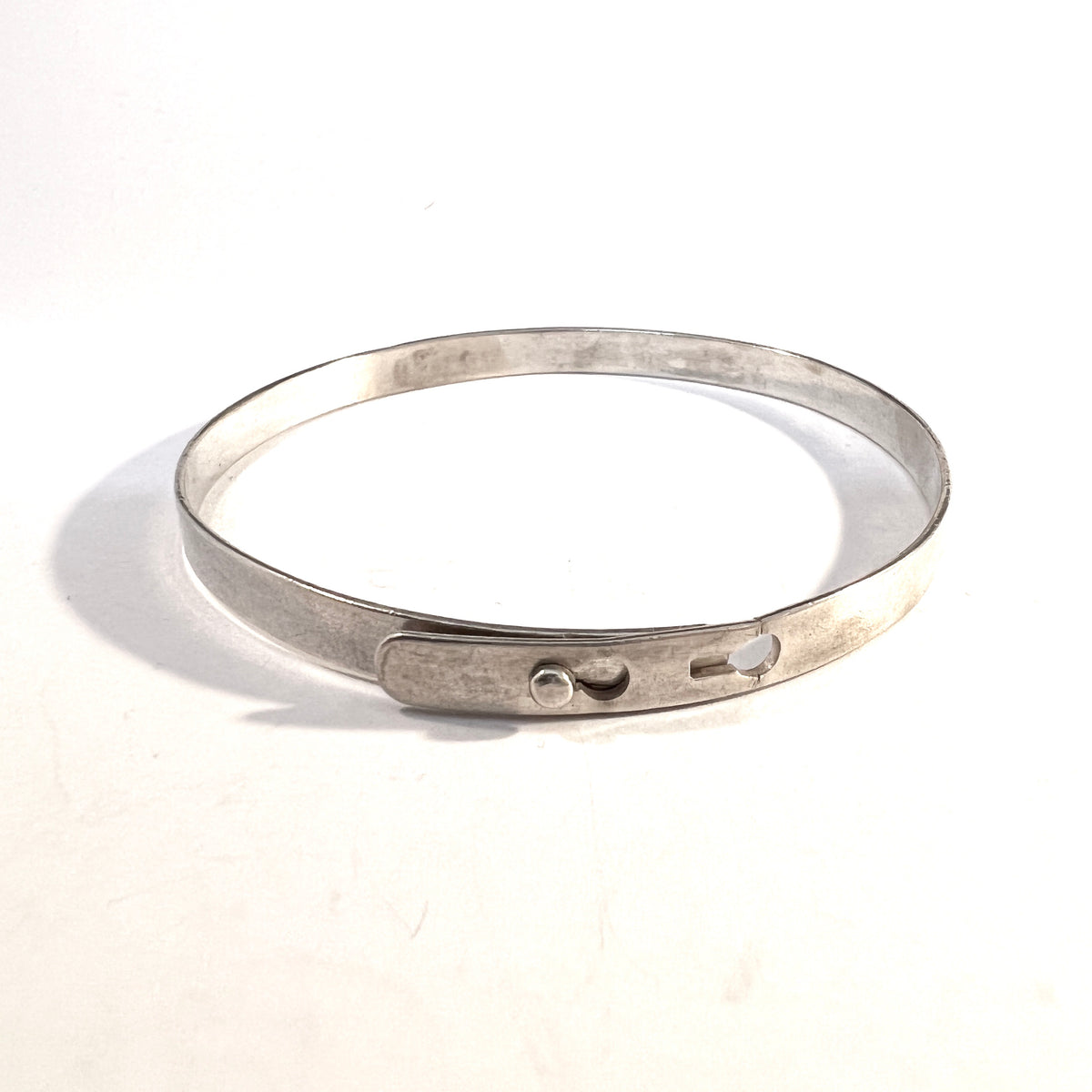 Johan Blohm, Sweden 1885. Antique Victorian Solid Silver Bracelet.