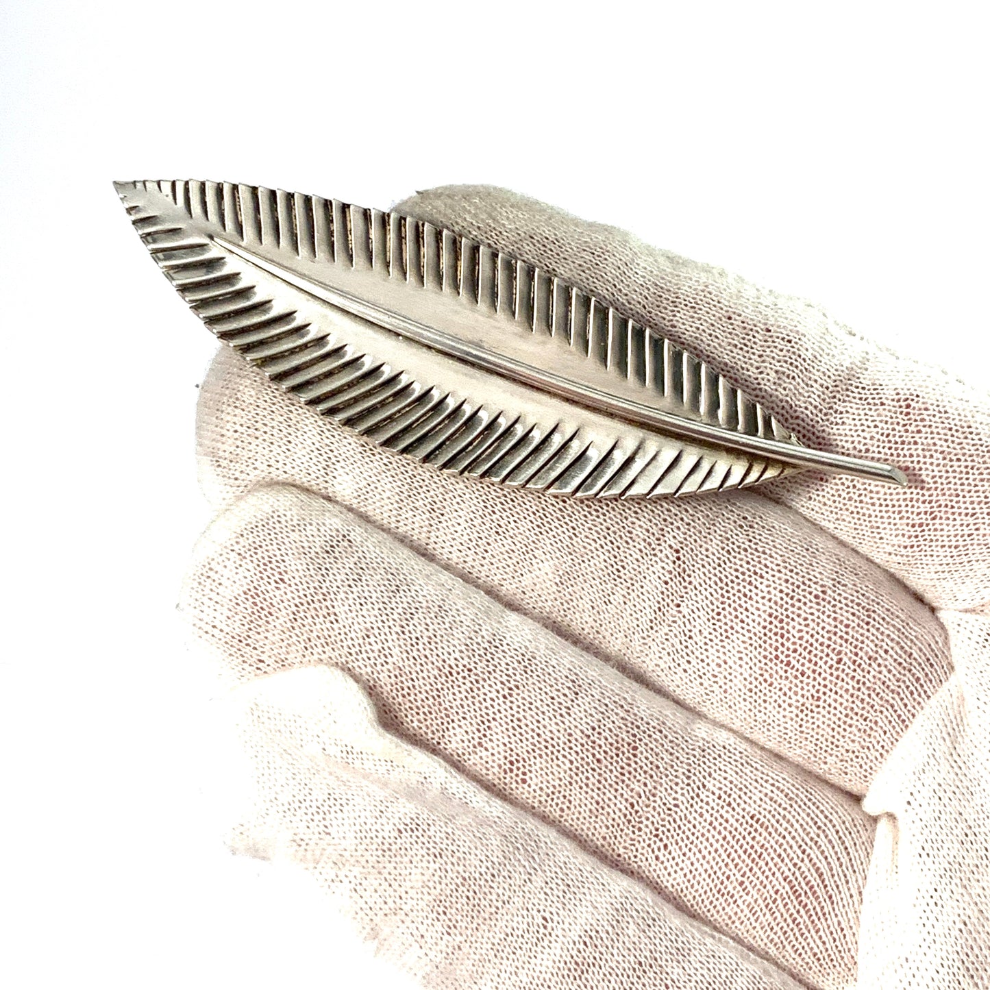 Ilara, Sweden year 1949 Large Vintage Sterling Silver Brooch.