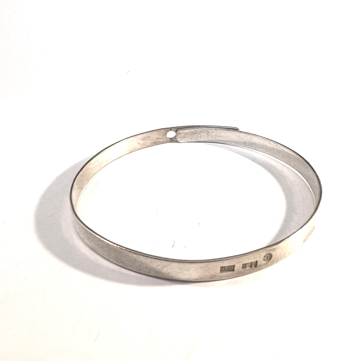 Johan Blohm, Sweden 1885. Antique Victorian Solid Silver Bracelet.
