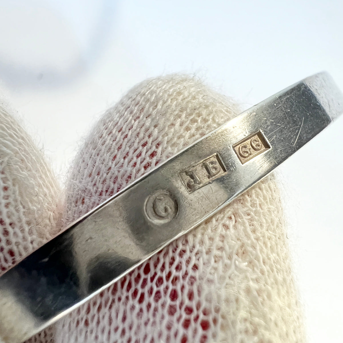 Johan Blohm, Sweden 1885. Antique Victorian Solid Silver Bracelet.