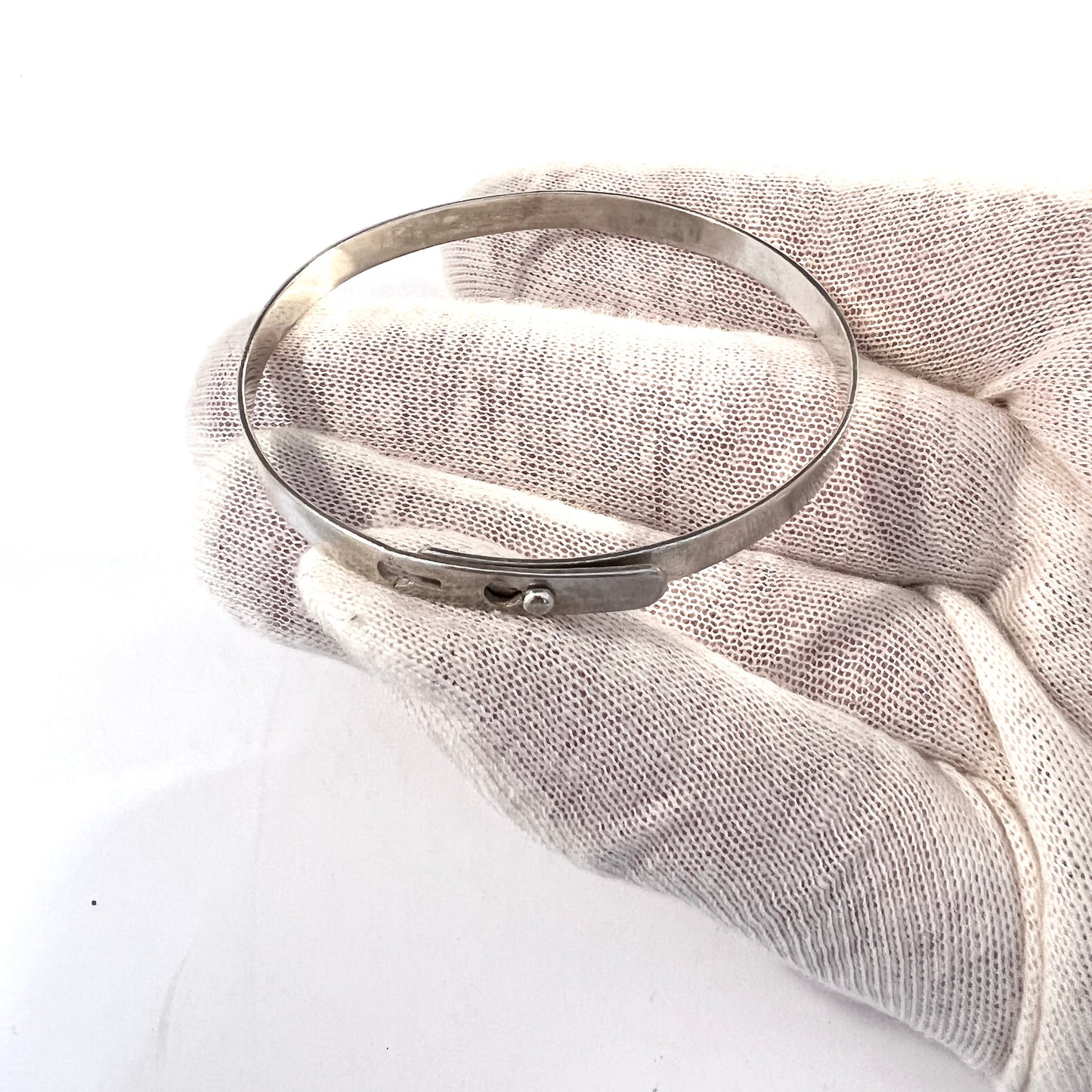 Johan Blohm, Sweden 1885. Antique Victorian Solid Silver Bracelet.